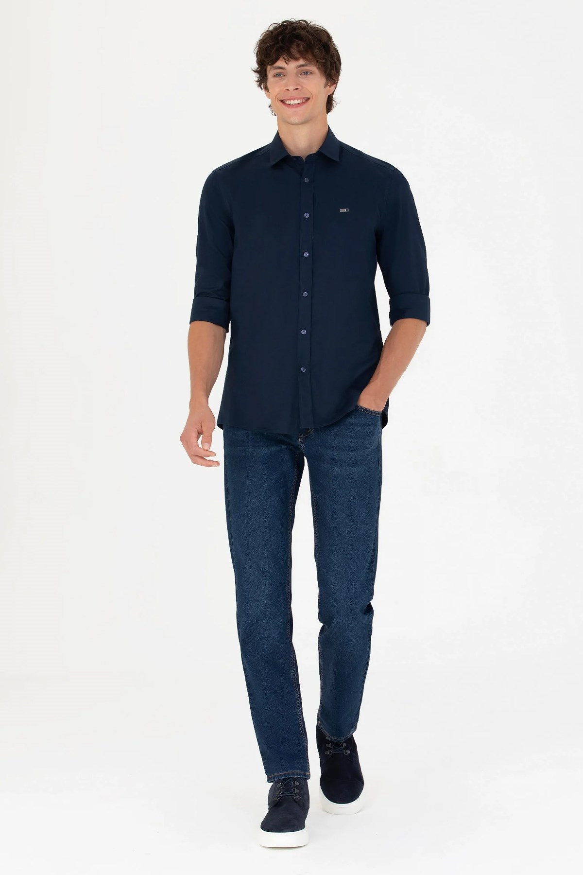 U.S. Polo Assn. Erkek Gömlek 50271279-VR033 Lacivert