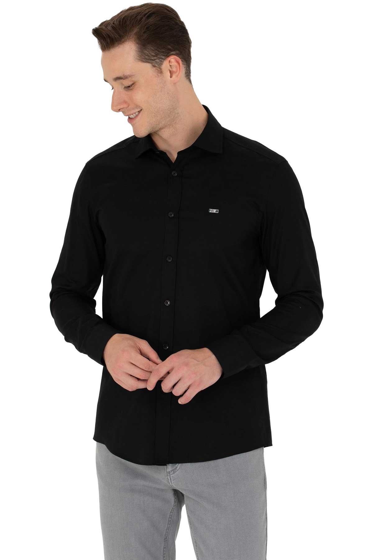 U.S. Polo Assn. Erkek Gömlek 50271279-VR046 Siyah