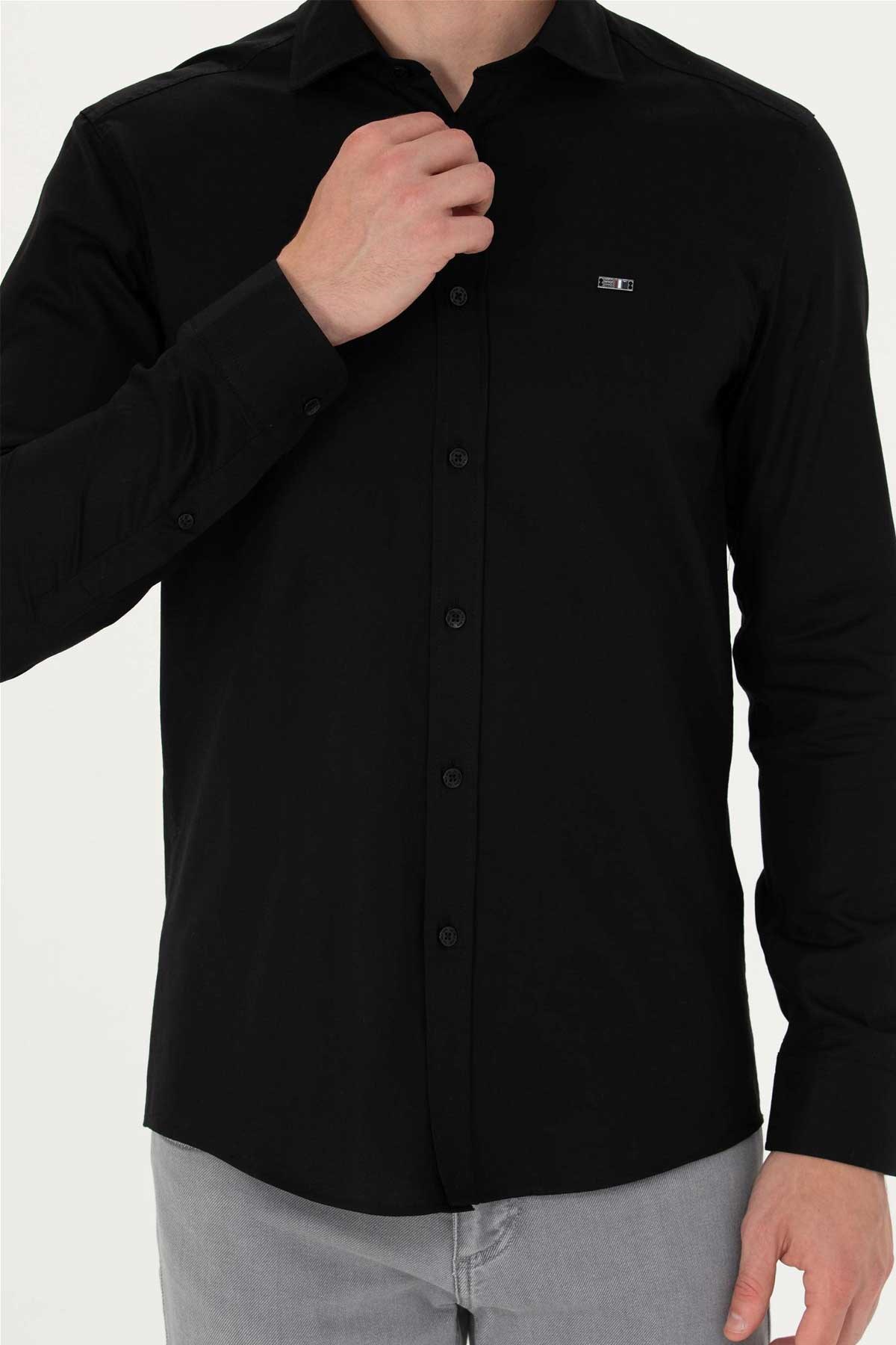 U.S. Polo Assn. Erkek Gömlek 50271279-VR046 Siyah