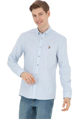 U.S. Polo Assn. Erkek Gömlek 50271292-VR003 Mavi