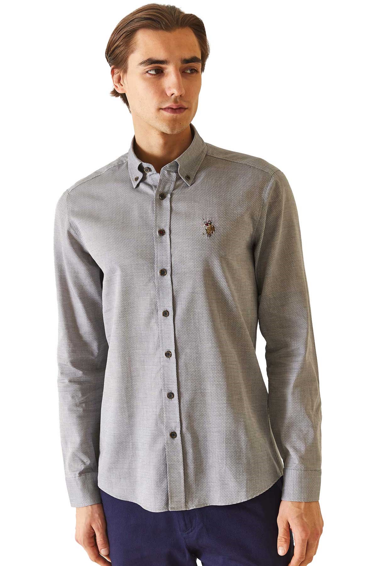 U.S. Polo Assn. Erkek Gömlek 50271292-VR006 Antrasit