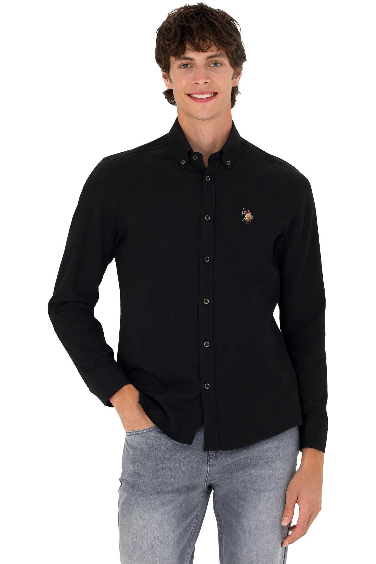 U.S. Polo Assn. Erkek Gömlek 50271292-VR046 Siyah
