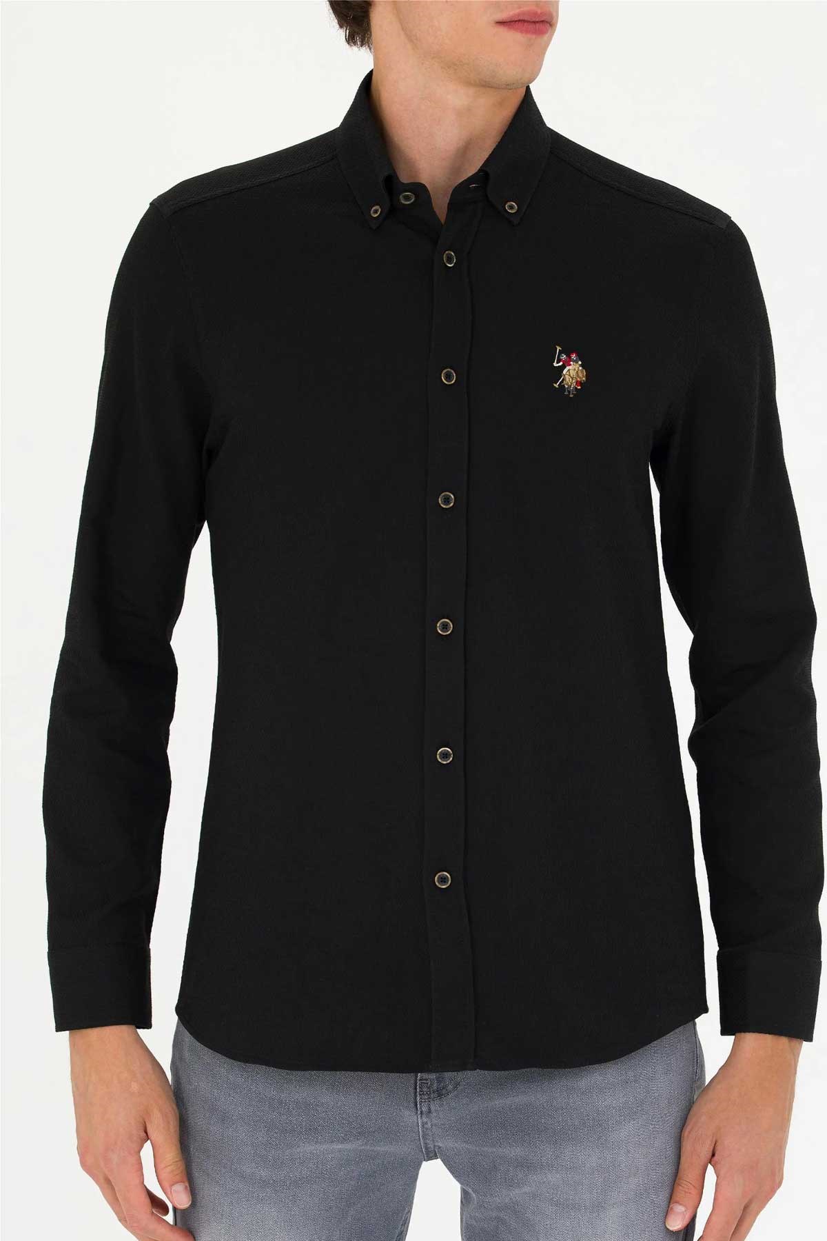 U.S. Polo Assn. Erkek Gömlek 50271292-VR046 Siyah