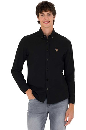 U.S. Polo Assn. Erkek Gömlek 50271292-VR046 Siyah