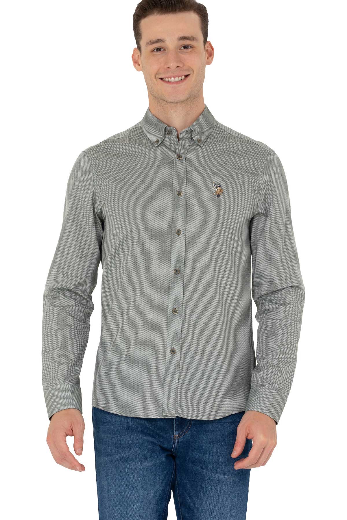 U.S. Polo Assn. Erkek Gömlek 50271292-VR079 Yeşil