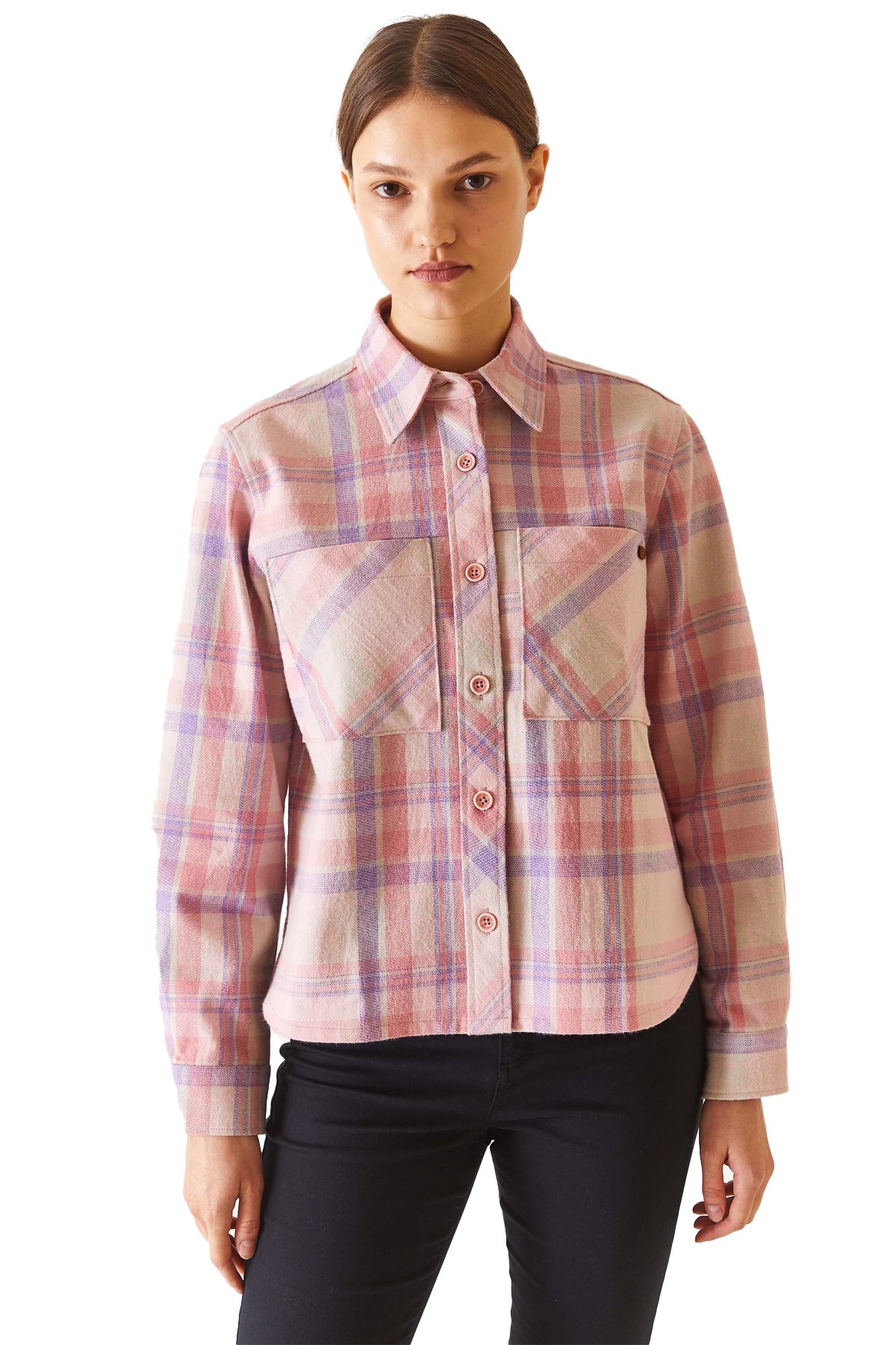 U.S. Polo Assn. Kadın Gömlek 50271465-VR042 Pembe