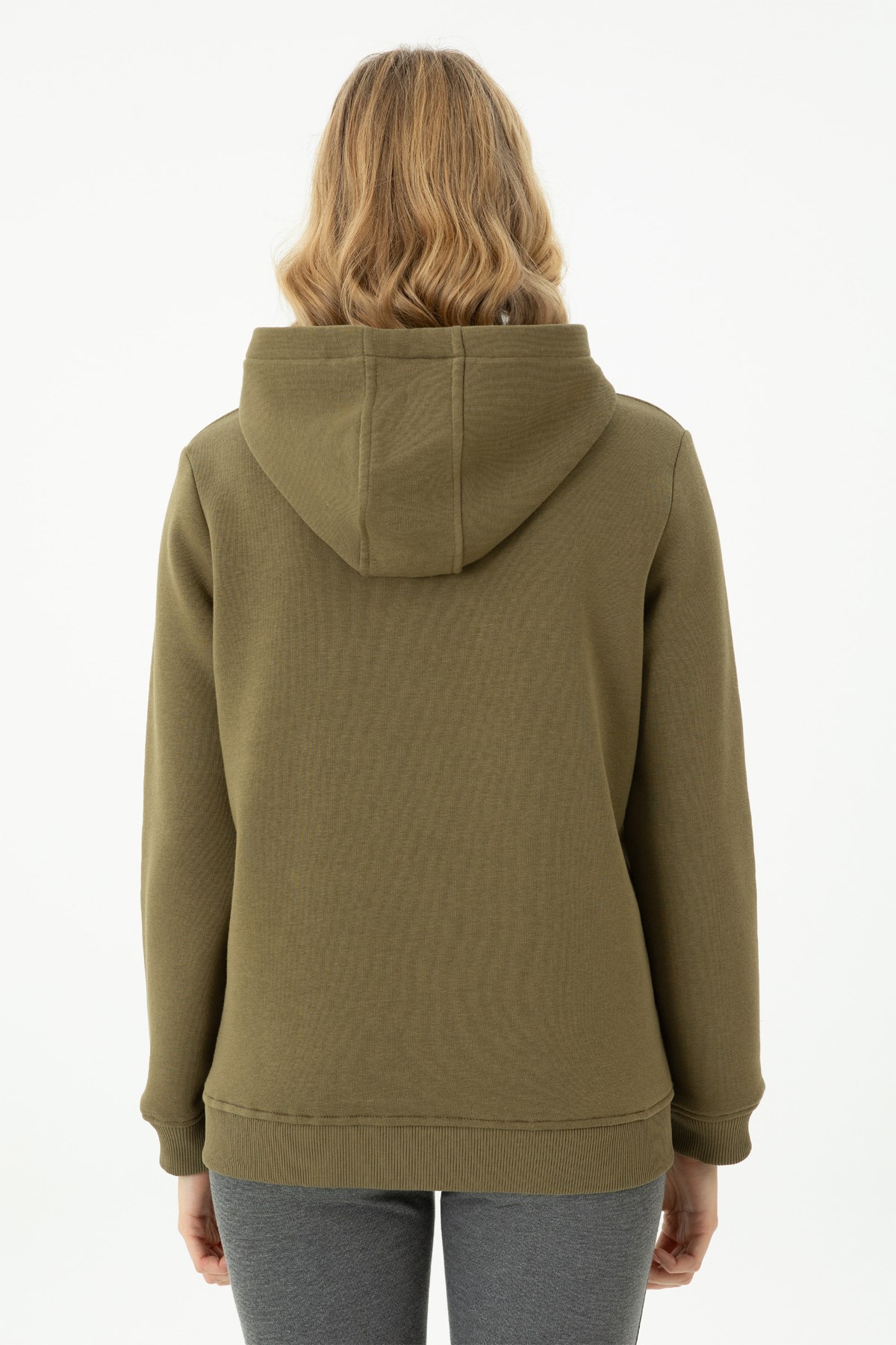 U.S. Polo Assn. Kadın Sweatshirt 50271557-VR027 Haki