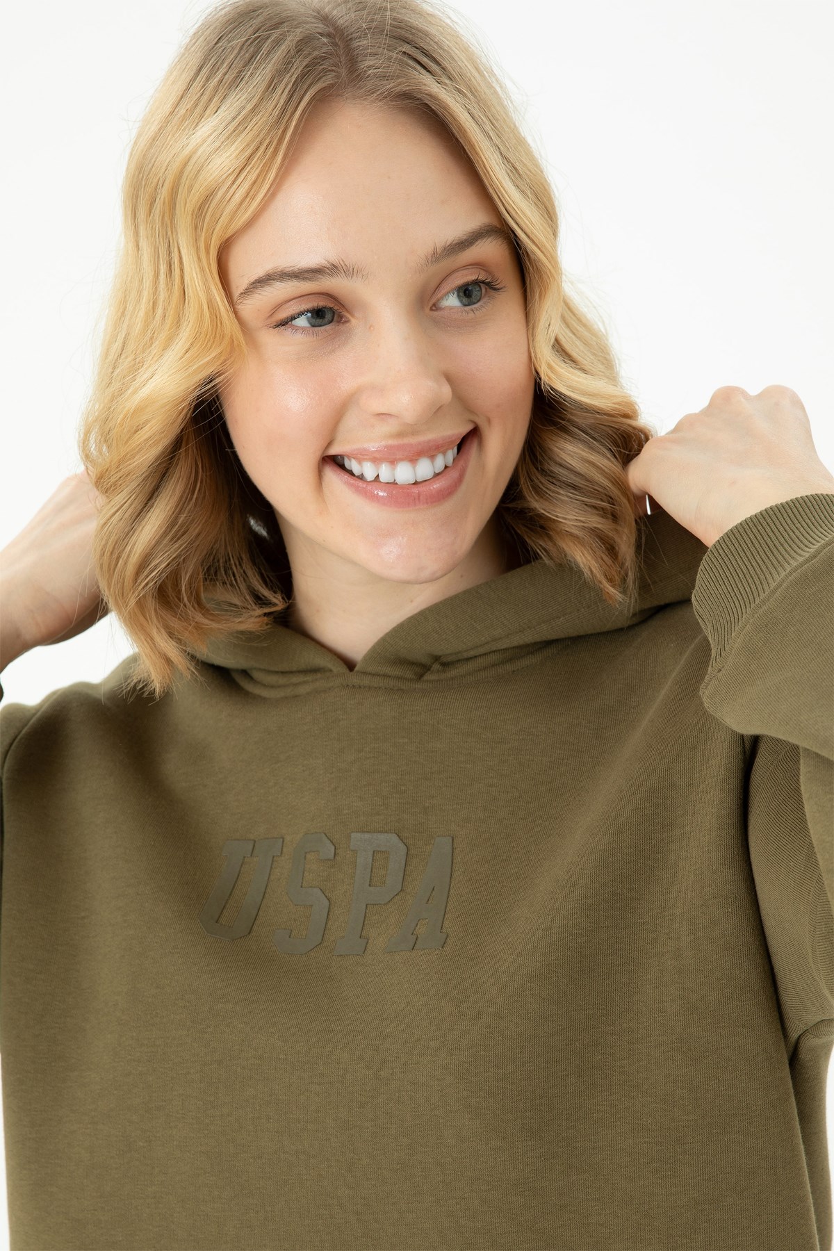 U.S. Polo Assn. Kadın Sweatshirt 50271557-VR027 Haki