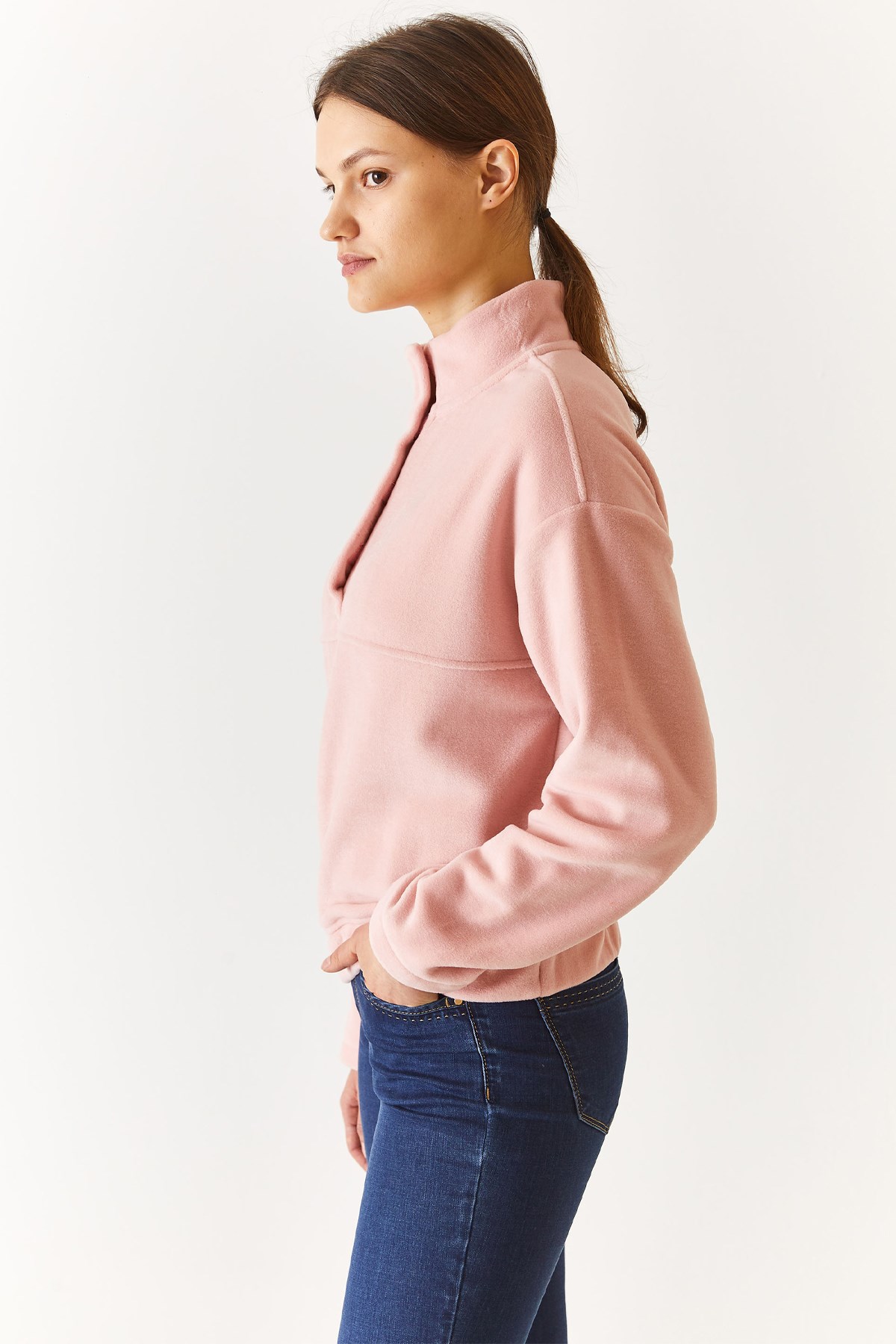 U.S. Polo Assn. Kadın Sweatshirt 50271565-VR042 Pembe