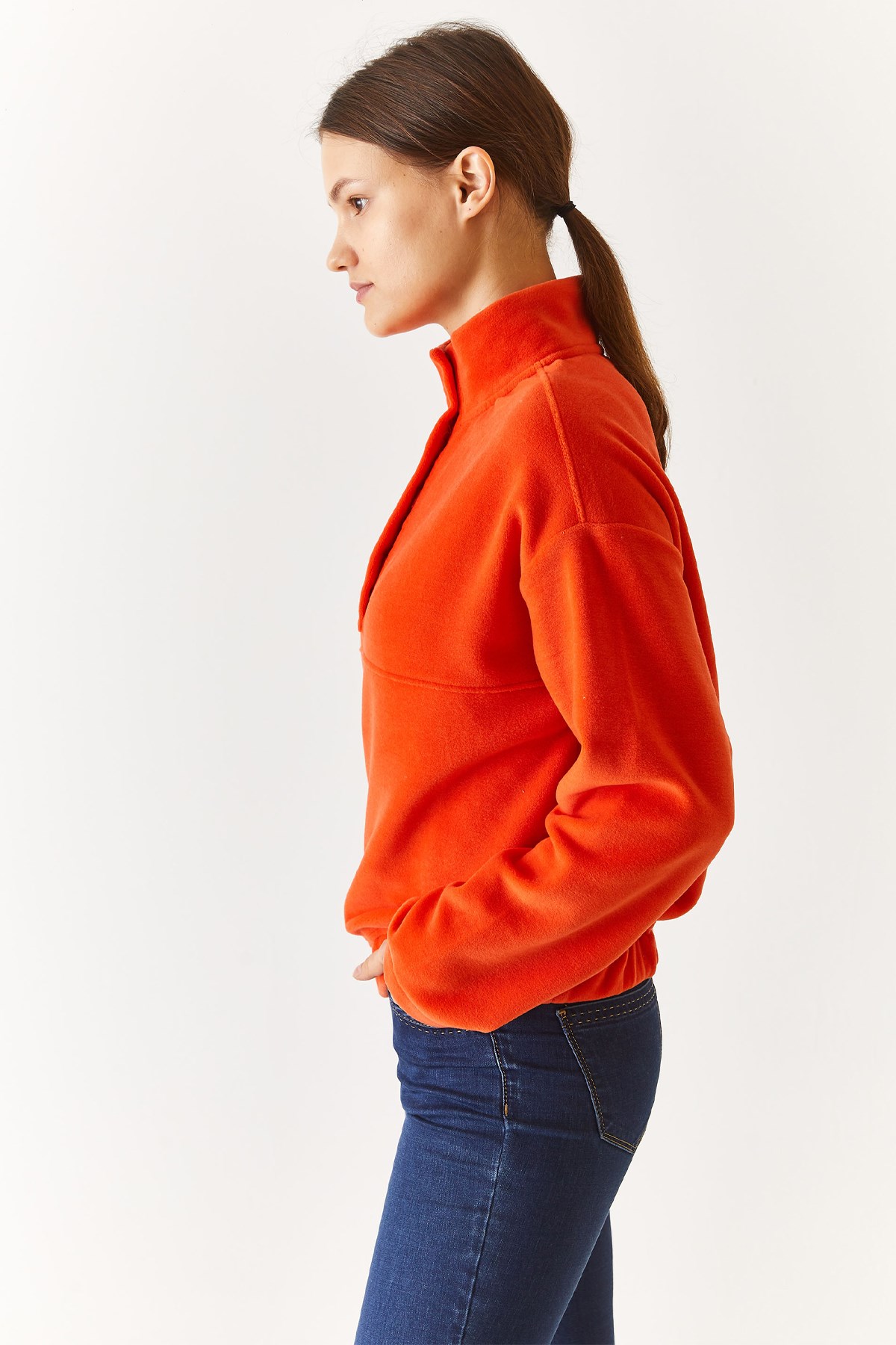 U.S. Polo Assn. Kadın Sweatshirt 50271565-VR181 Kırmızı