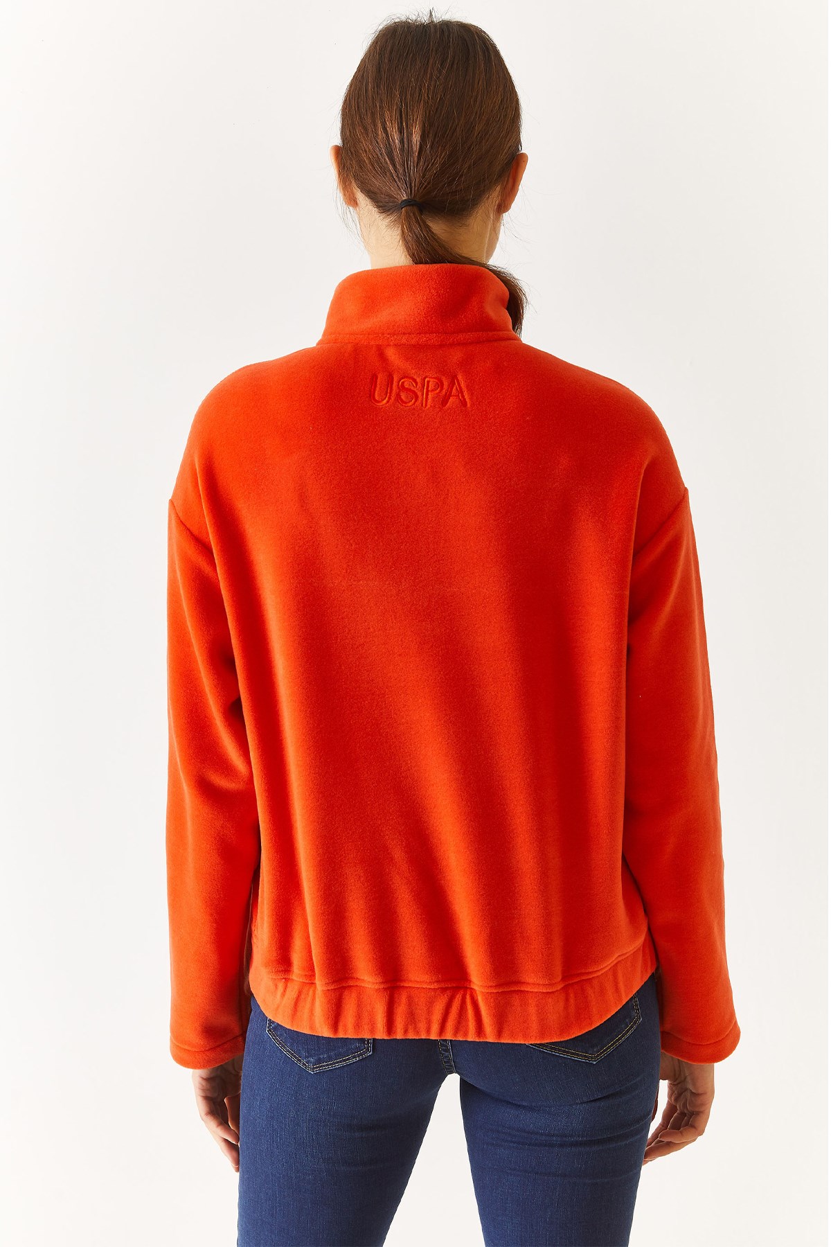 U.S. Polo Assn. Kadın Sweatshirt 50271565-VR181 Kırmızı