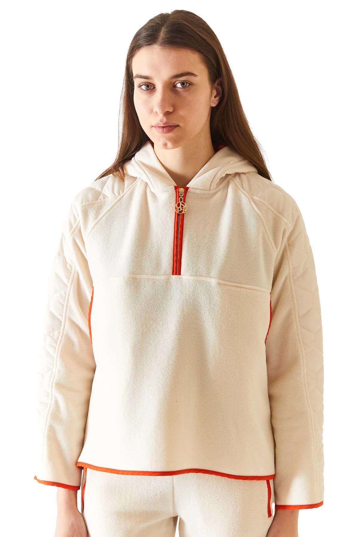 U.S. Polo Assn. Kadın Sweatshirt 50271584-VR049 Ekru