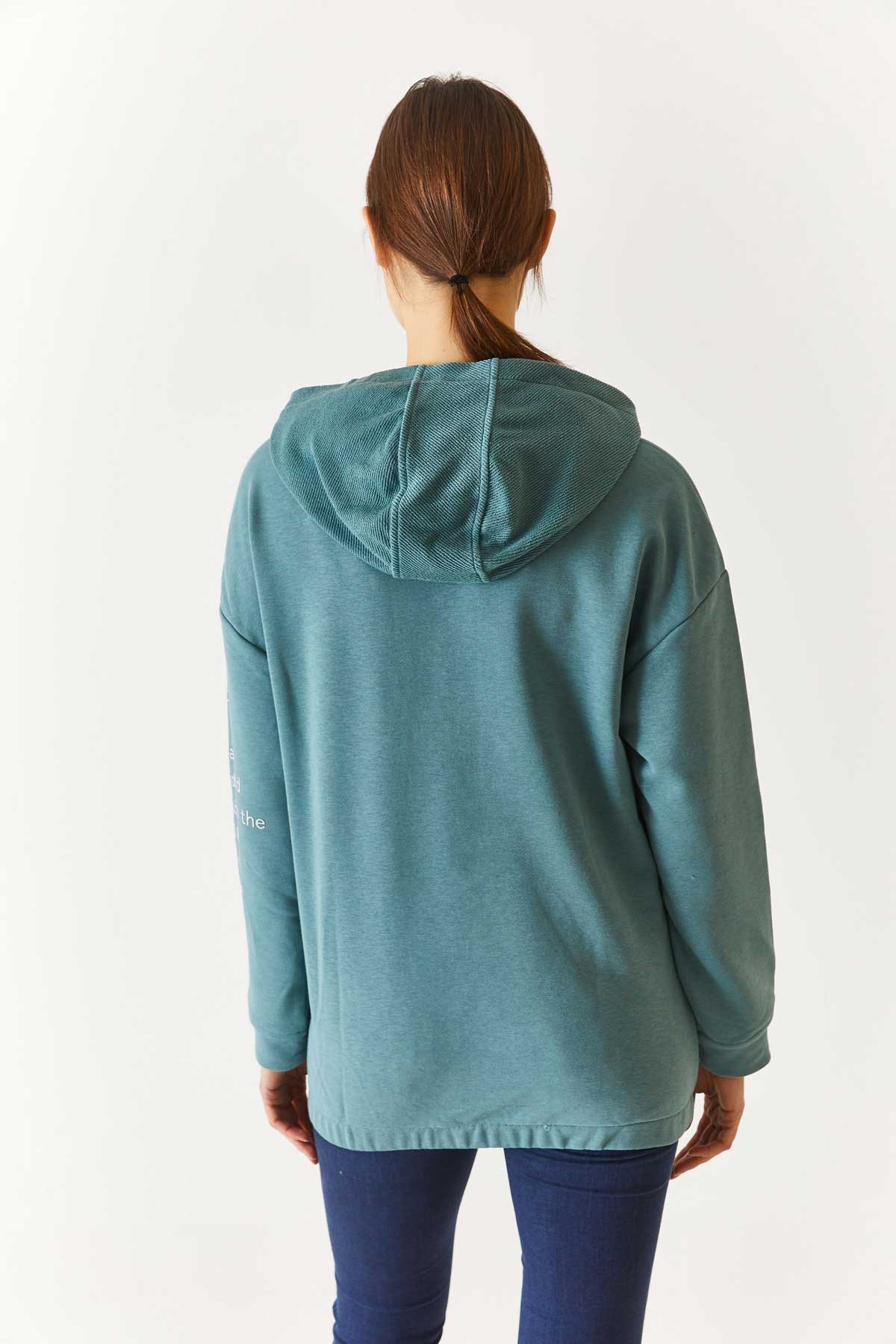 U.S. Polo Assn. Kadın Sweatshirt 50271644-VR090 Yeşil