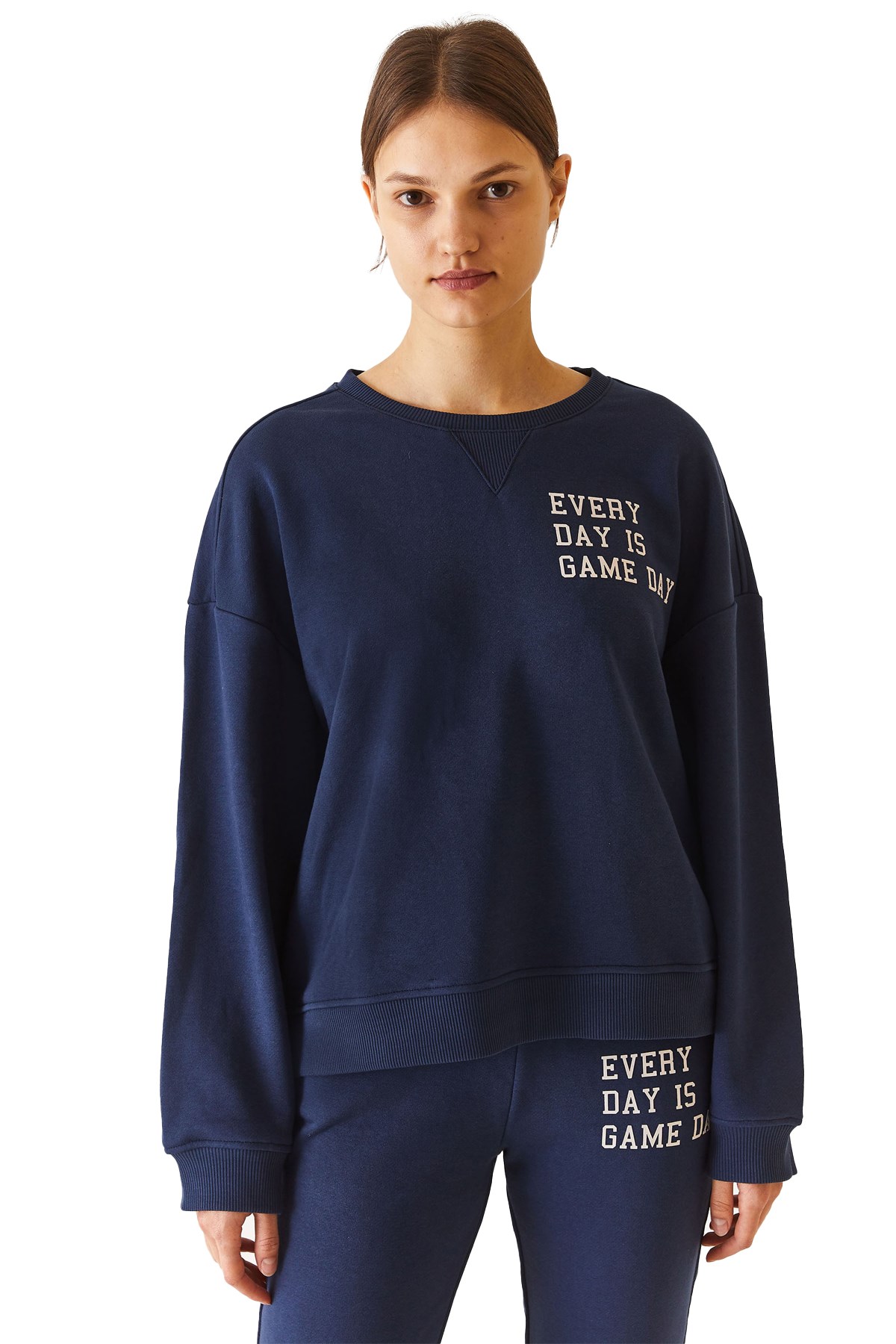 U.S. Polo Assn. Kadın Sweatshirt 50271646-VR033 Lacivert