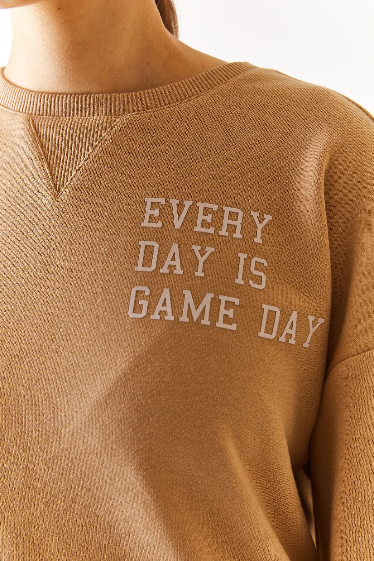U.S. Polo Assn. Kadın Sweatshirt 50271646-VR085 Bej