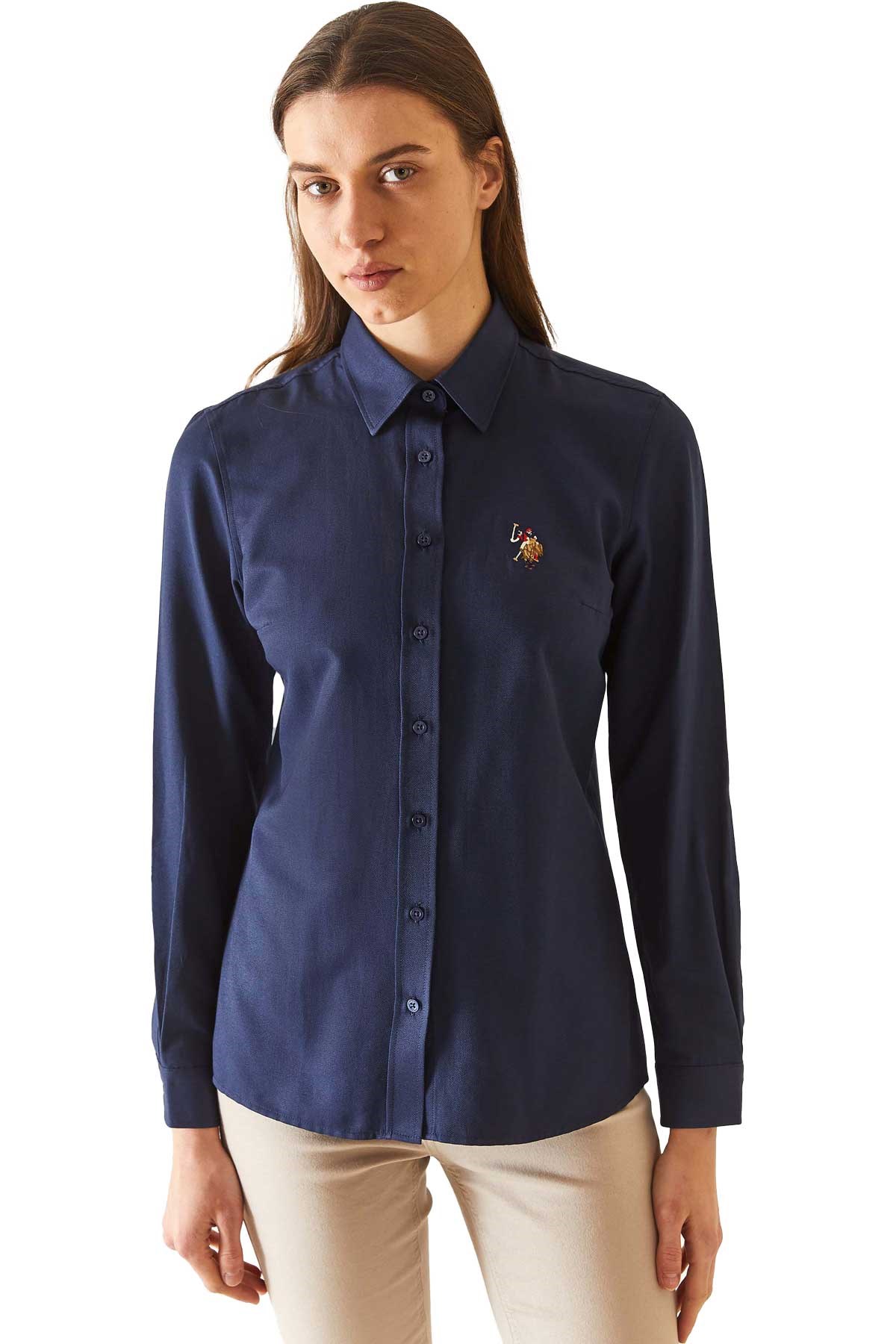 U.S. Polo Assn. Kadın Gömlek 50271935-VR033 Lacivert
