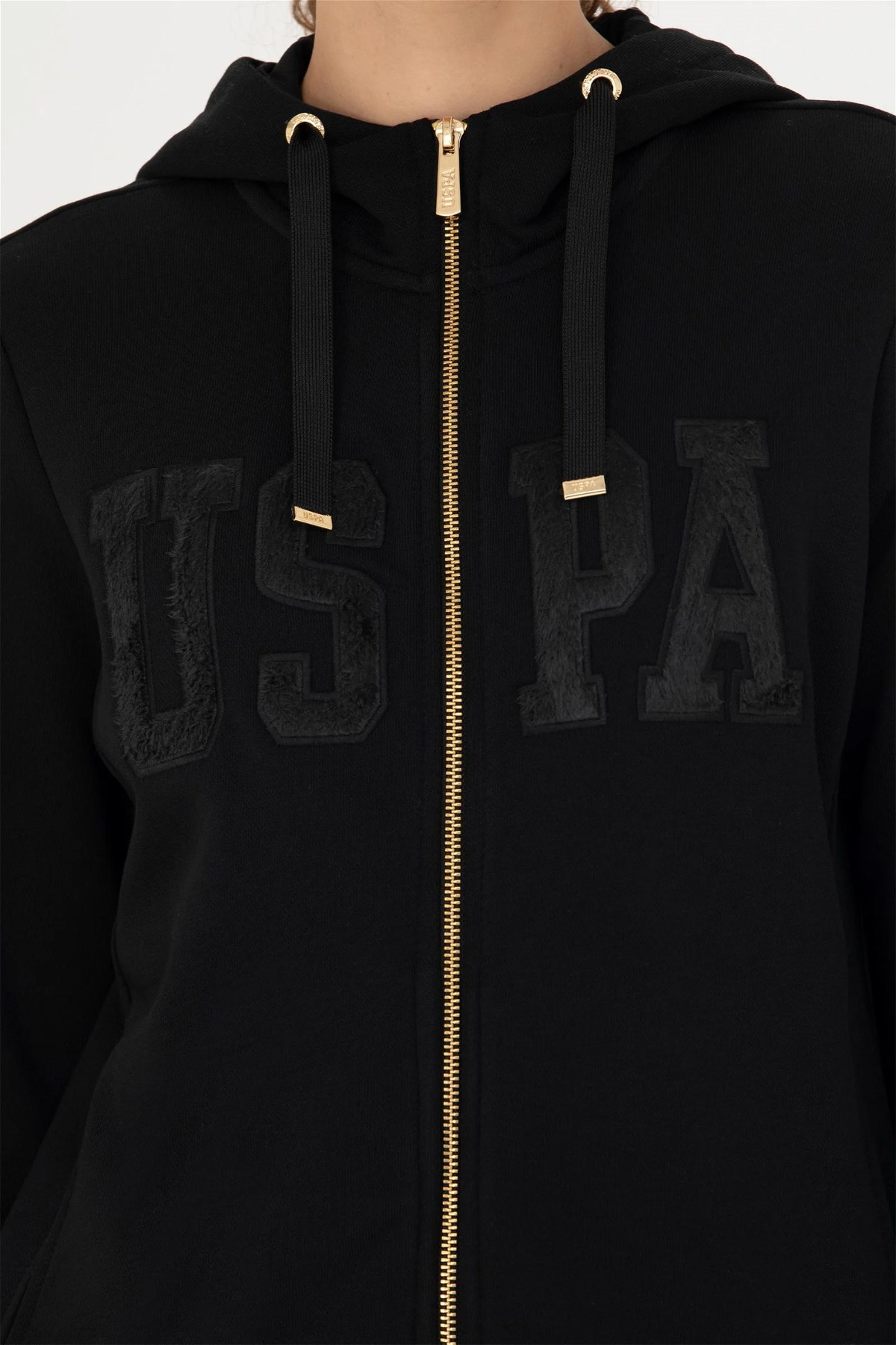 U.S. Polo Assn. Kadın Sweatshirt 50272060-VR046 Siyah