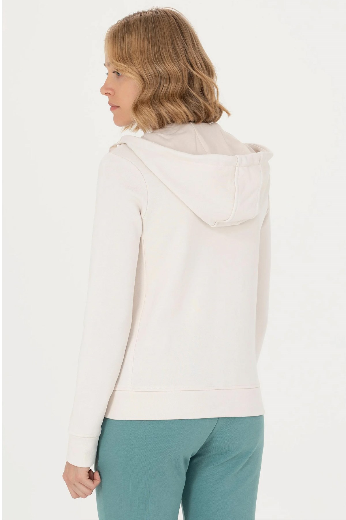 U.S. Polo Assn. Kadın Sweatshirt 50272060-VR049 Ekru