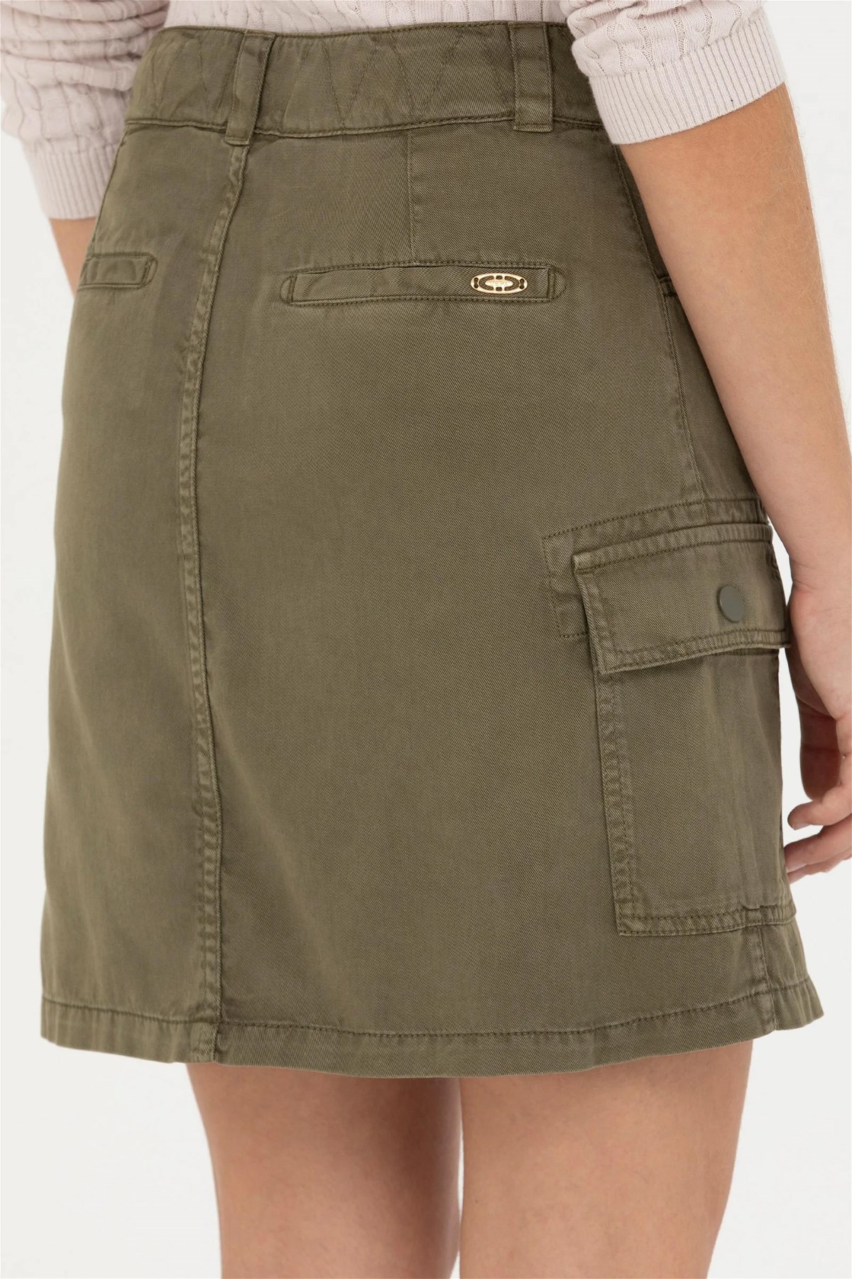 U.S. Polo Assn. Kadın Etek 50272087-VR027 Haki