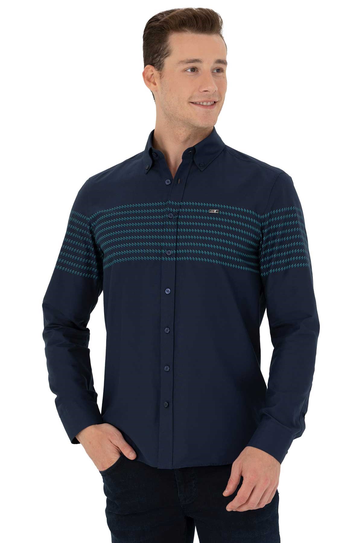 U.S. Polo Assn. Erkek Gömlek 50272106-VR033 Lacivert