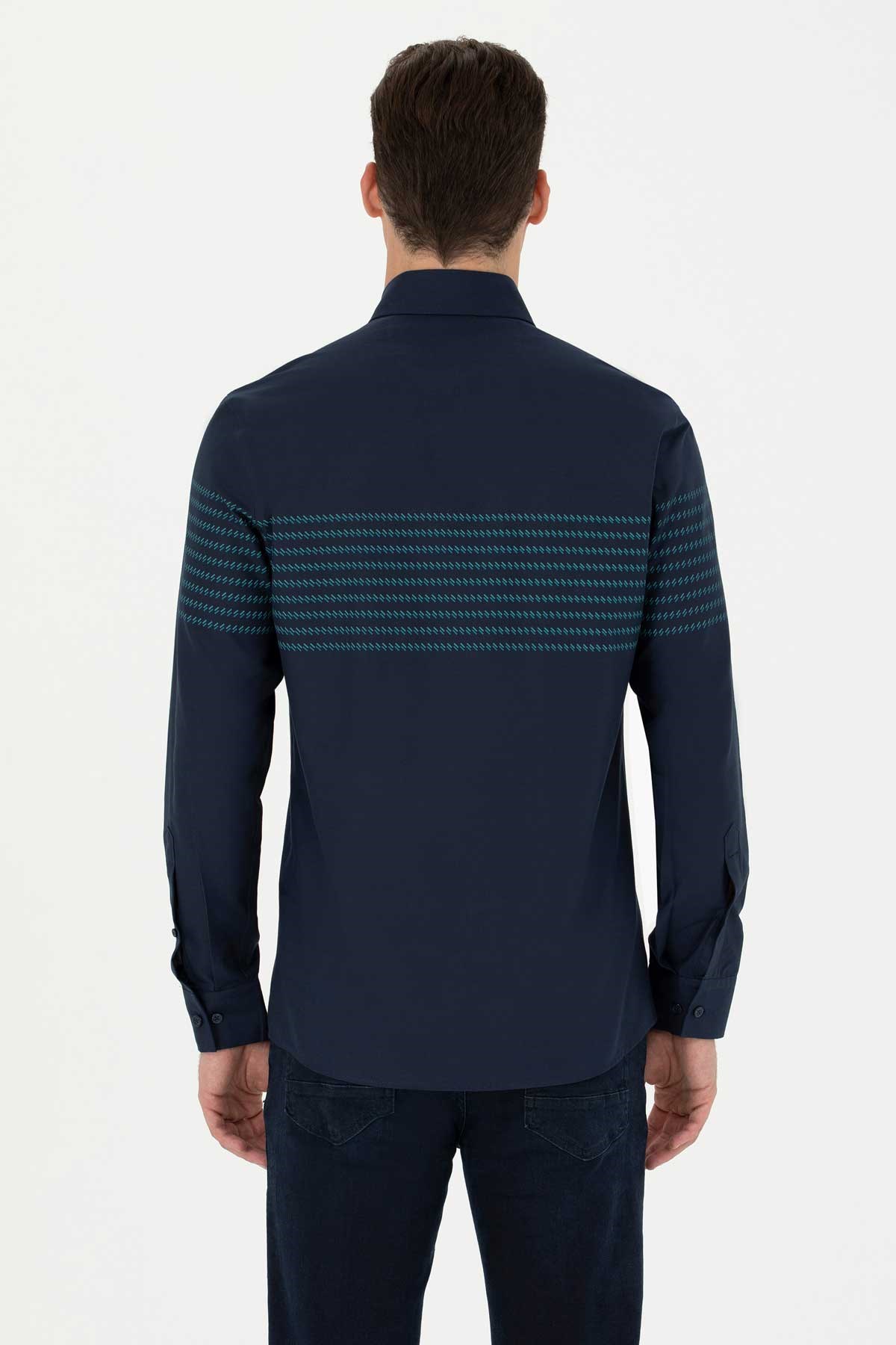 U.S. Polo Assn. Erkek Gömlek 50272106-VR033 Lacivert