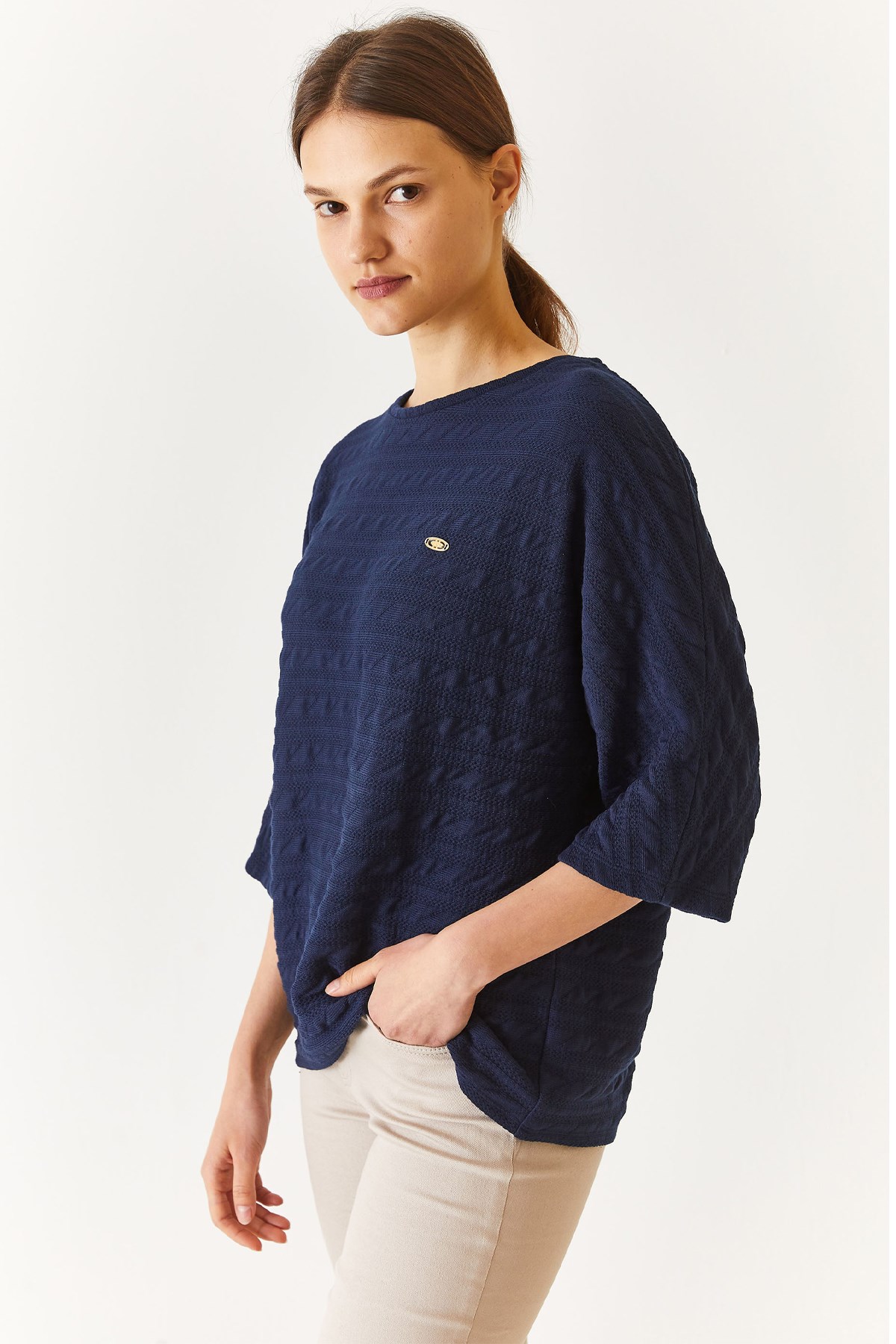 U.S. Polo Assn. Kadın Sweatshirt 50272158-VR033 Lacivert