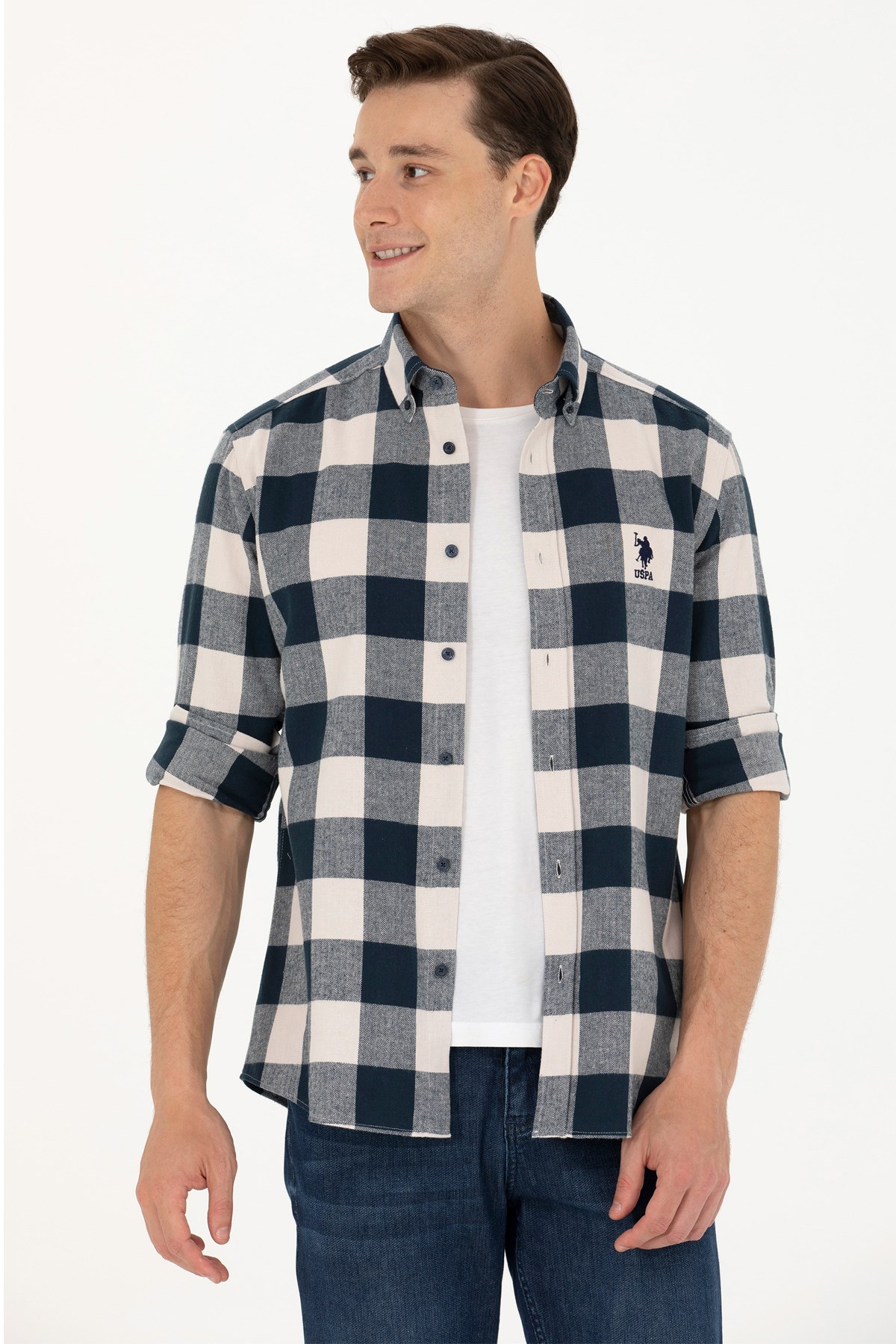 U.S. Polo Assn. Erkek Gömlek 50272441-VR033 Lacivert