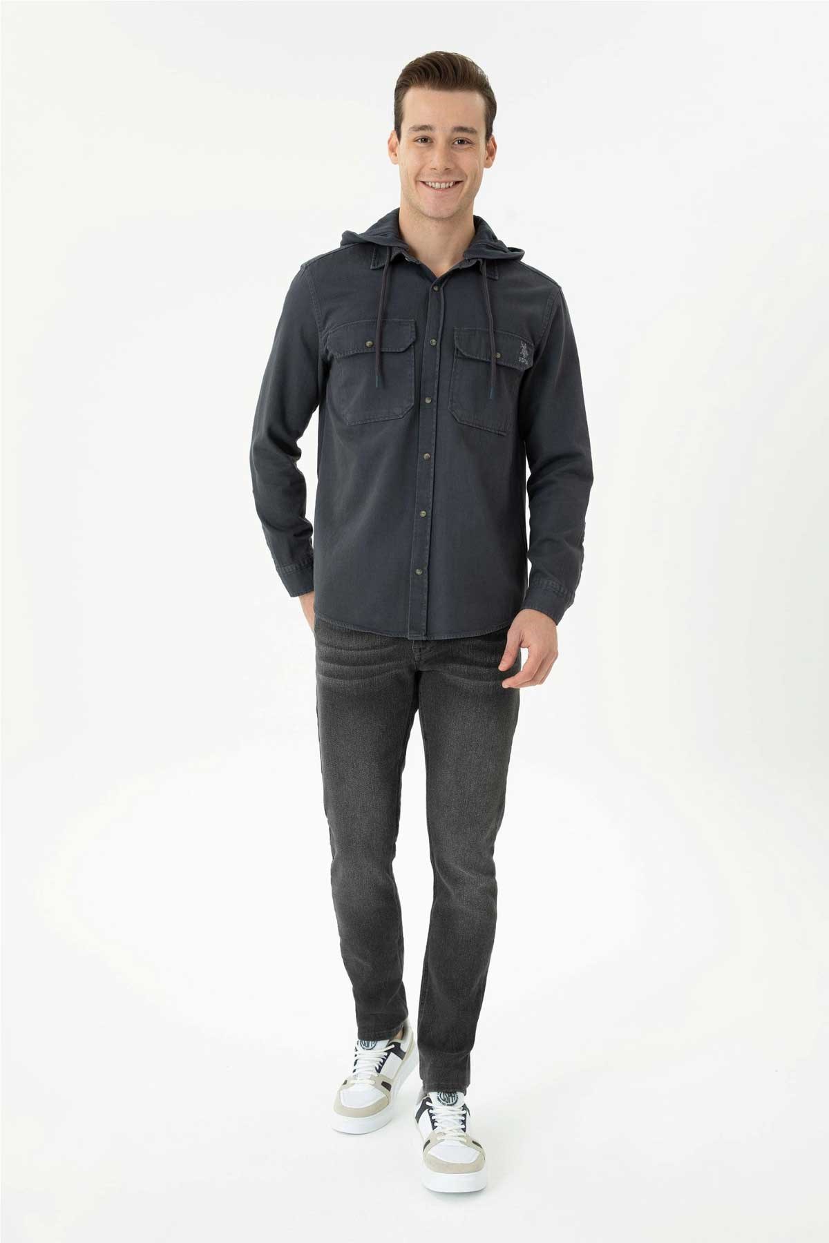 U.S. Polo Assn. Erkek Gömlek 50272726-VR006 Antrasit