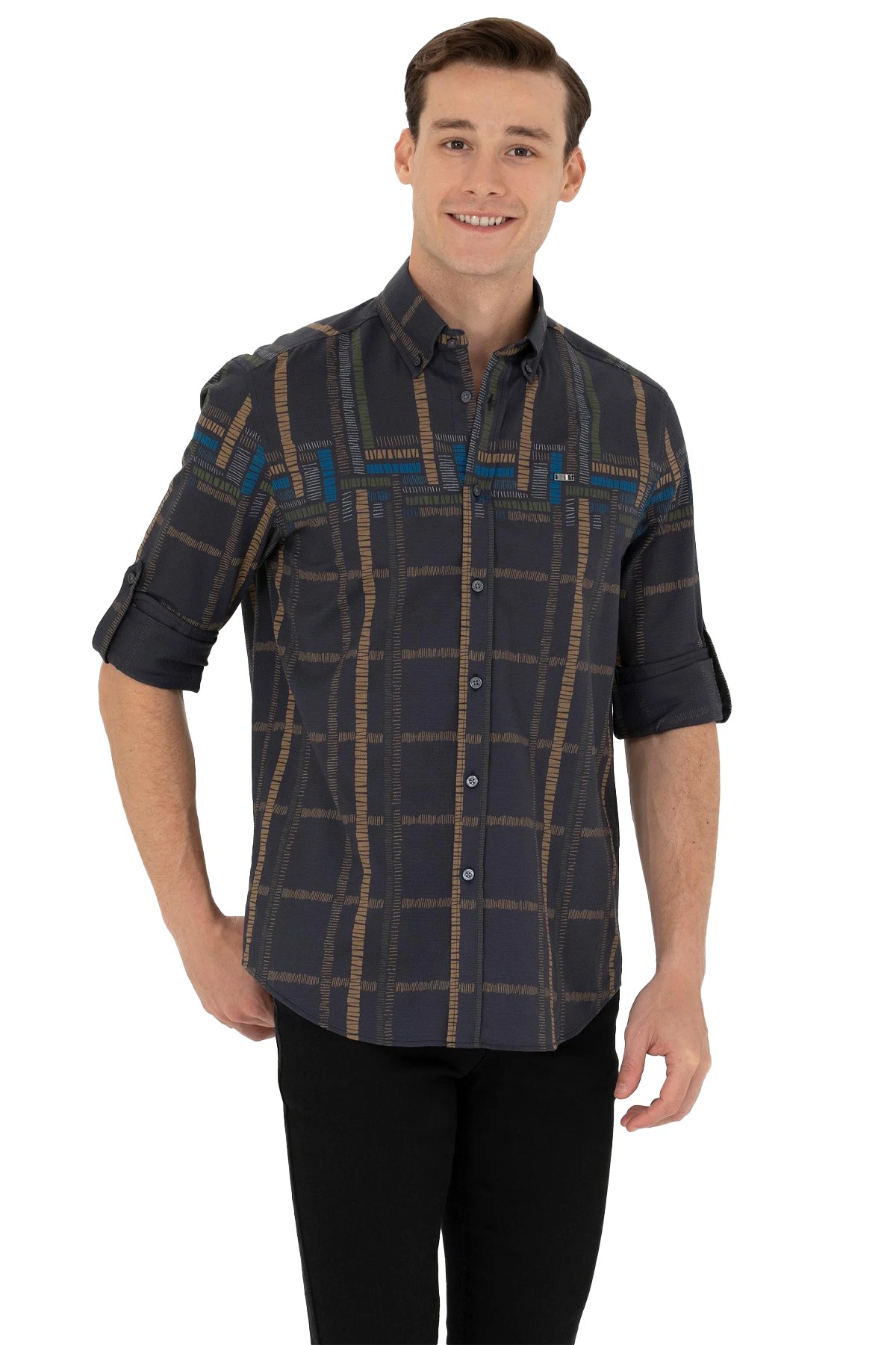 U.S. Polo Assn. Erkek Gömlek 50272751-VR006 Antrasit