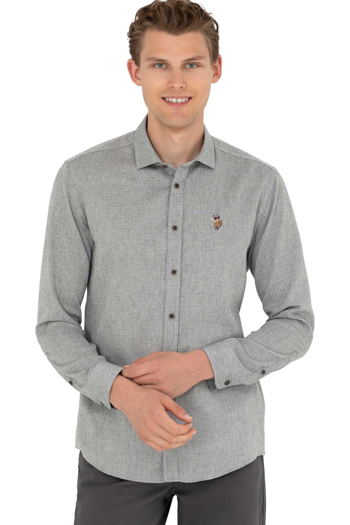 U.S. Polo Assn. Erkek Gömlek 50272757-VR045 Mavi