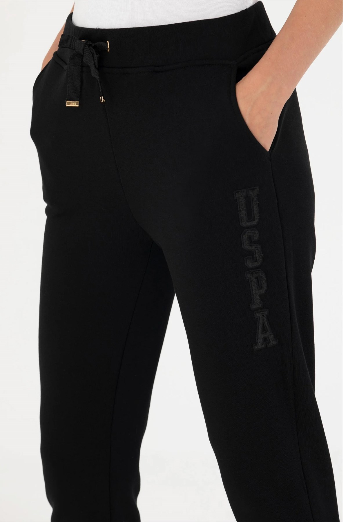 U.S. Polo Assn. Kadın Eşofman Altı 50272997-VR046 Siyah