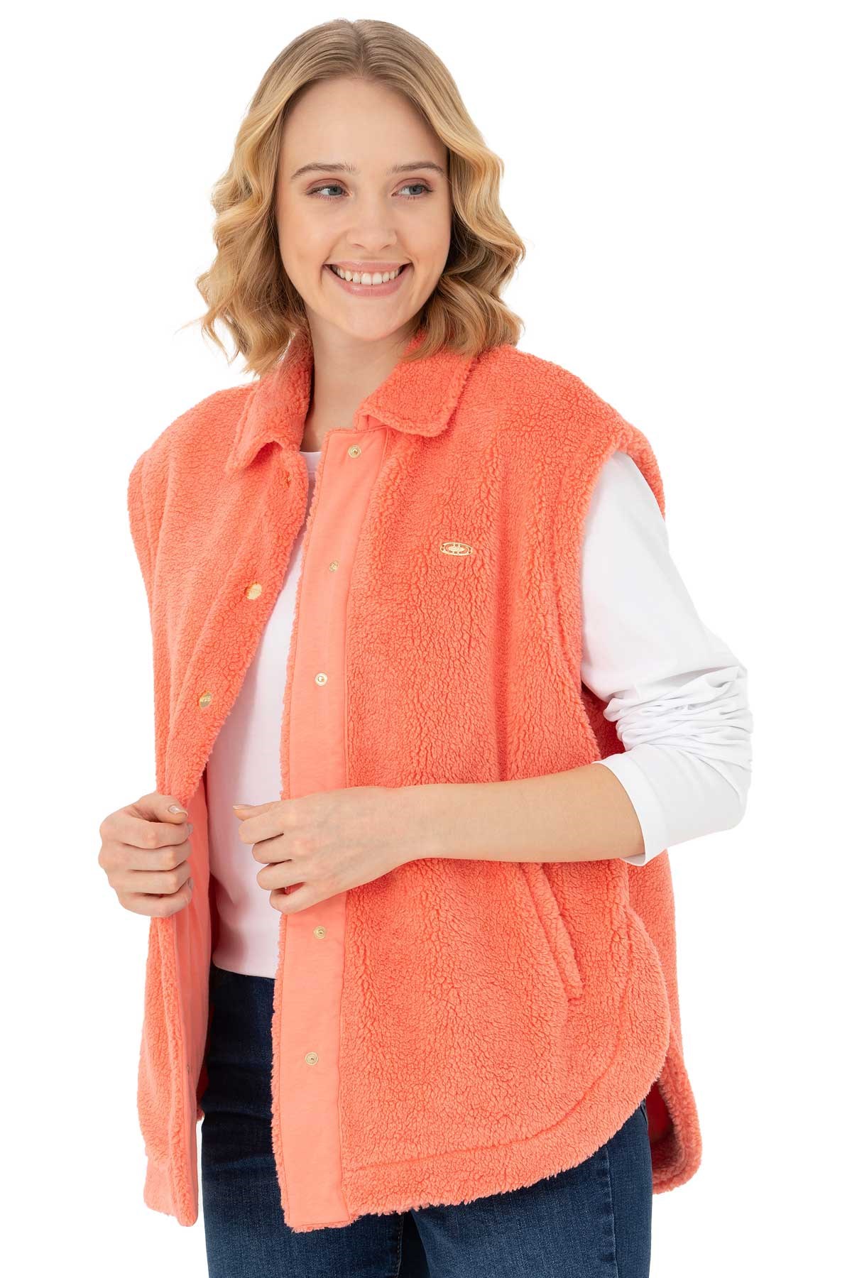 U.S. Polo Assn. Kadın Sweatshirt 50274704-VR047 Pembe