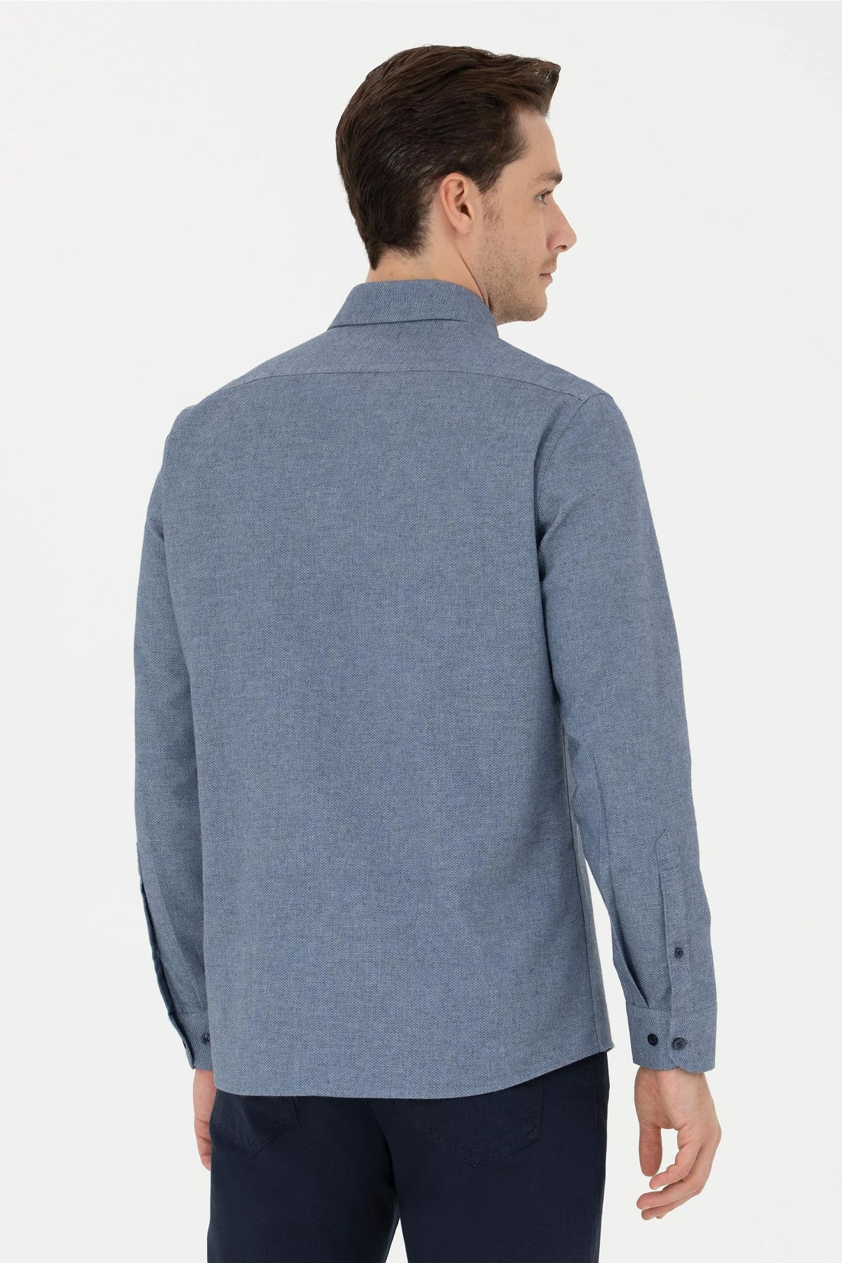 U.S. Polo Assn. Erkek Gömlek 50276574-VR033 Lacivert