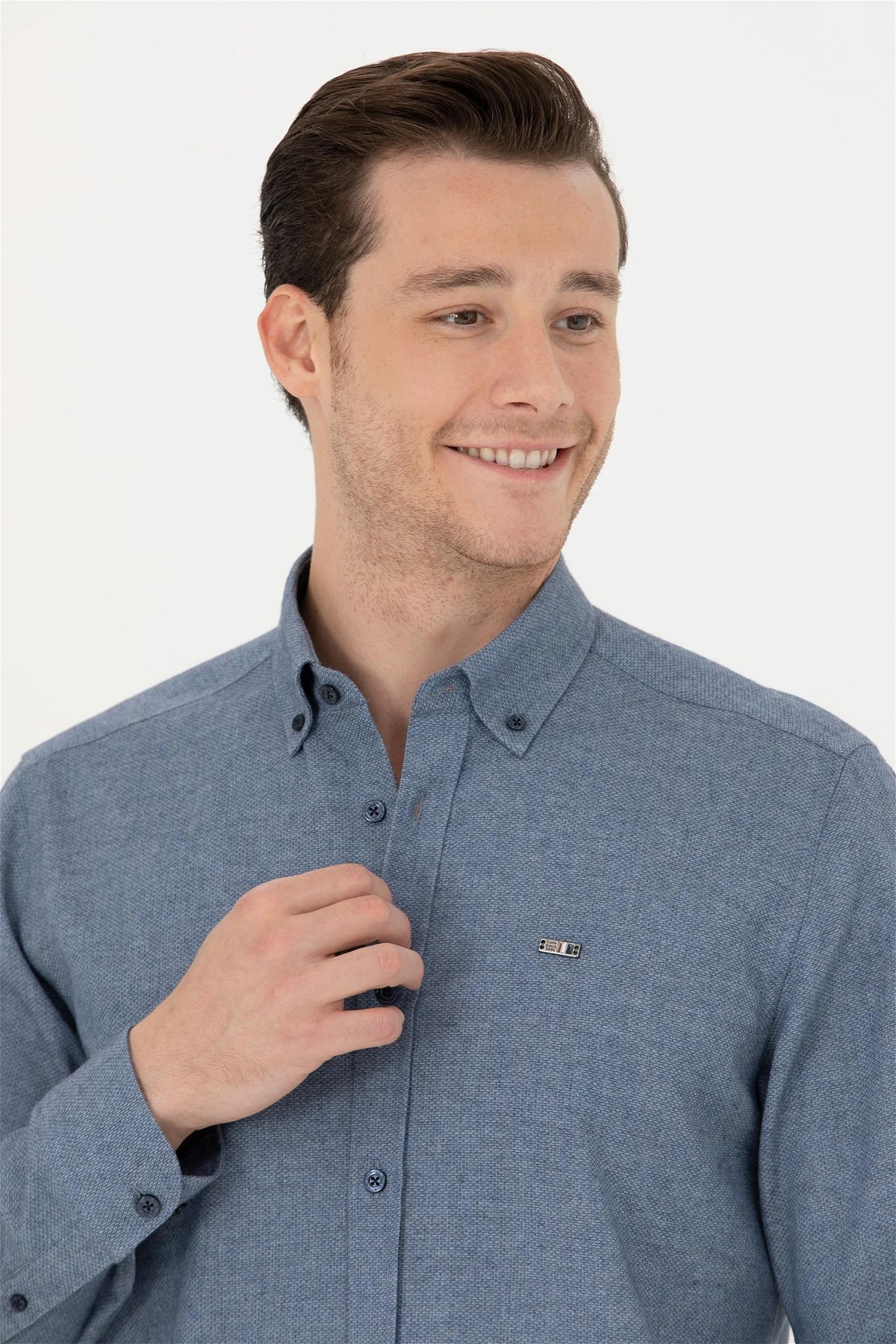 U.S. Polo Assn. Erkek Gömlek 50276574-VR033 Lacivert