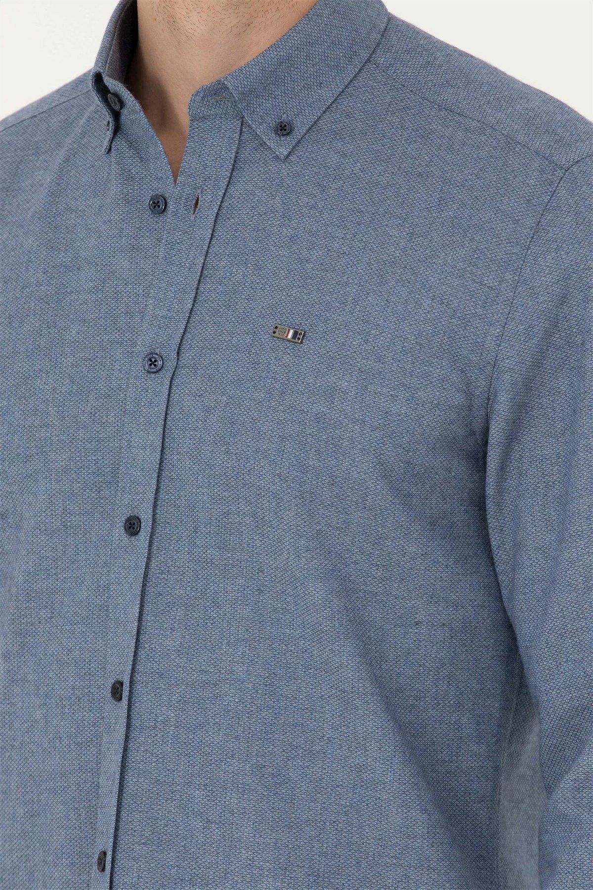 U.S. Polo Assn. Erkek Gömlek 50276574-VR033 Lacivert