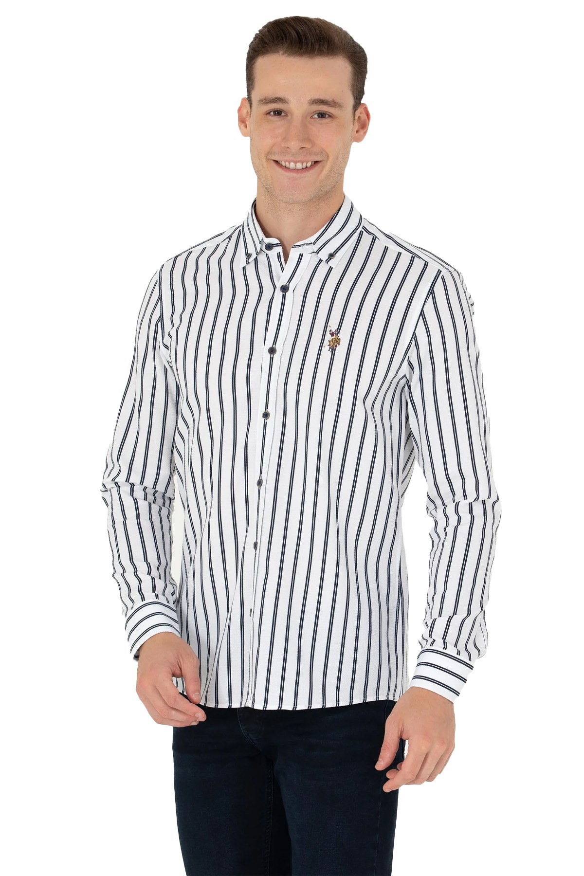 U.S. Polo Assn. Erkek Gömlek 50277939-VR033 Lacivert