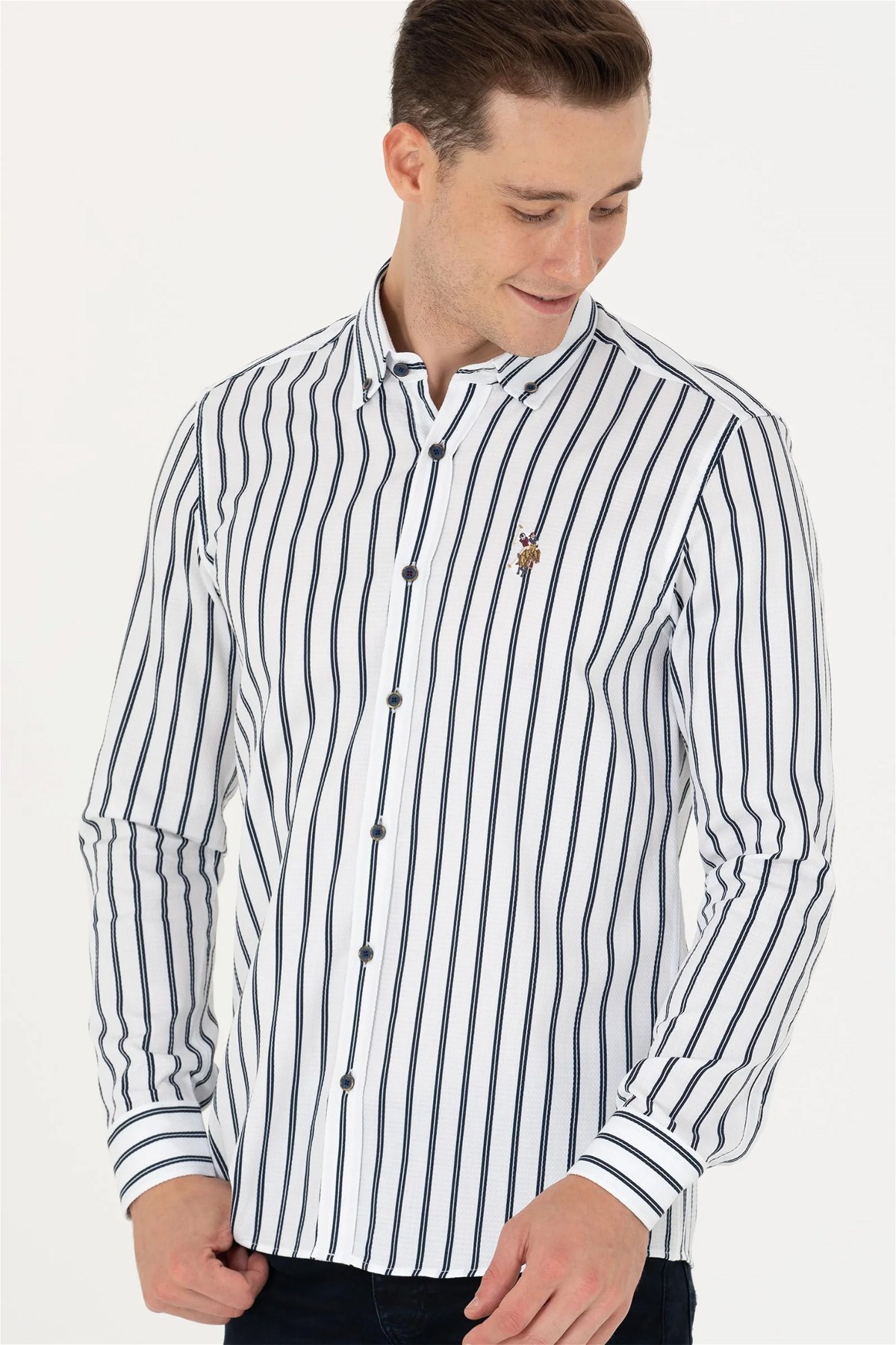 U.S. Polo Assn. Erkek Gömlek 50277939-VR033 Lacivert