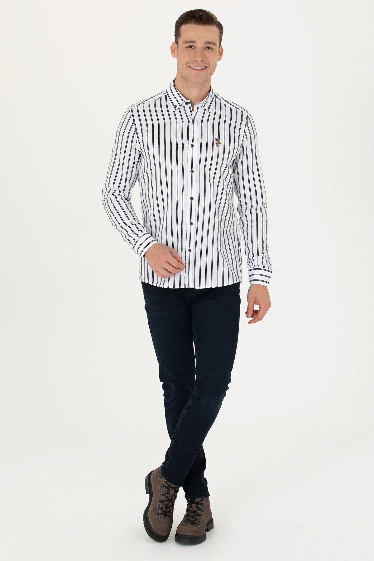 U.S. Polo Assn. Erkek Gömlek 50277939-VR033 Lacivert