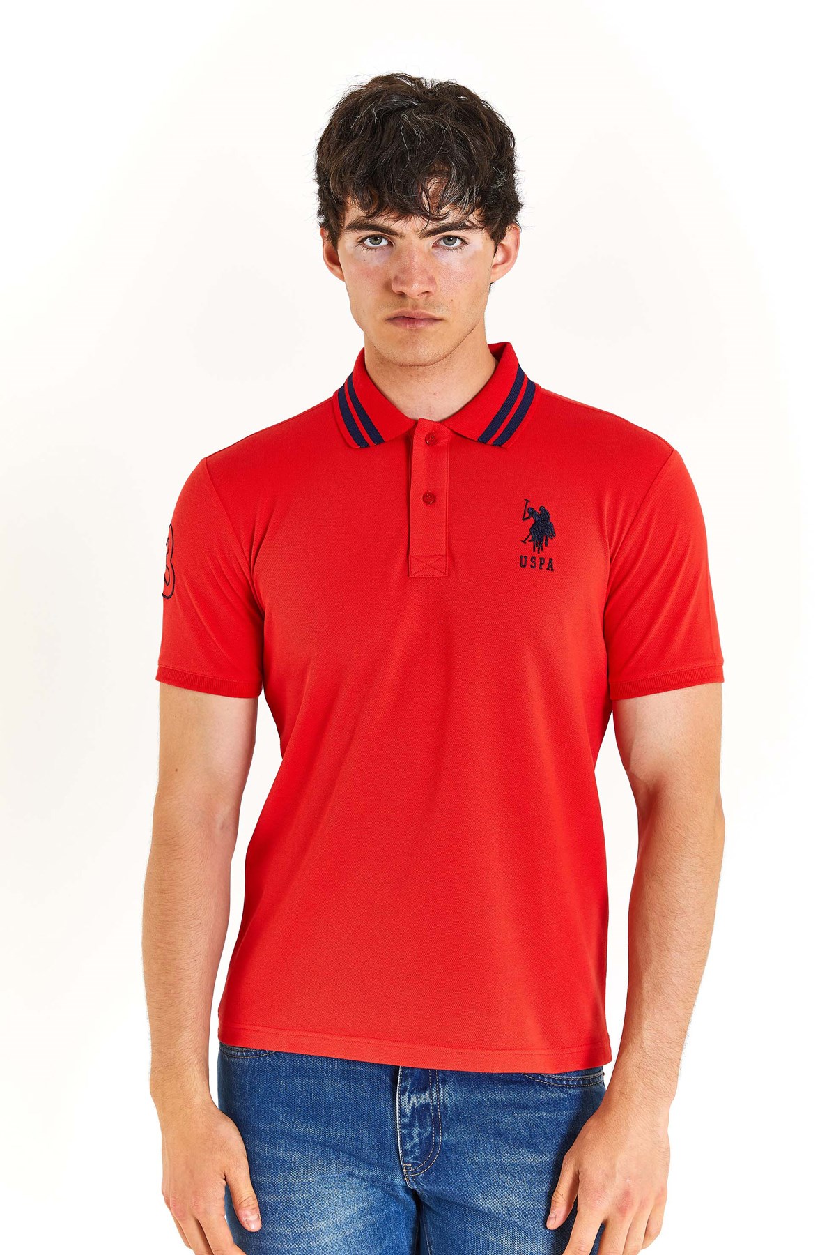 U.S. Polo Assn. Erkek Tişört  50279569-VR030 Kırmızı