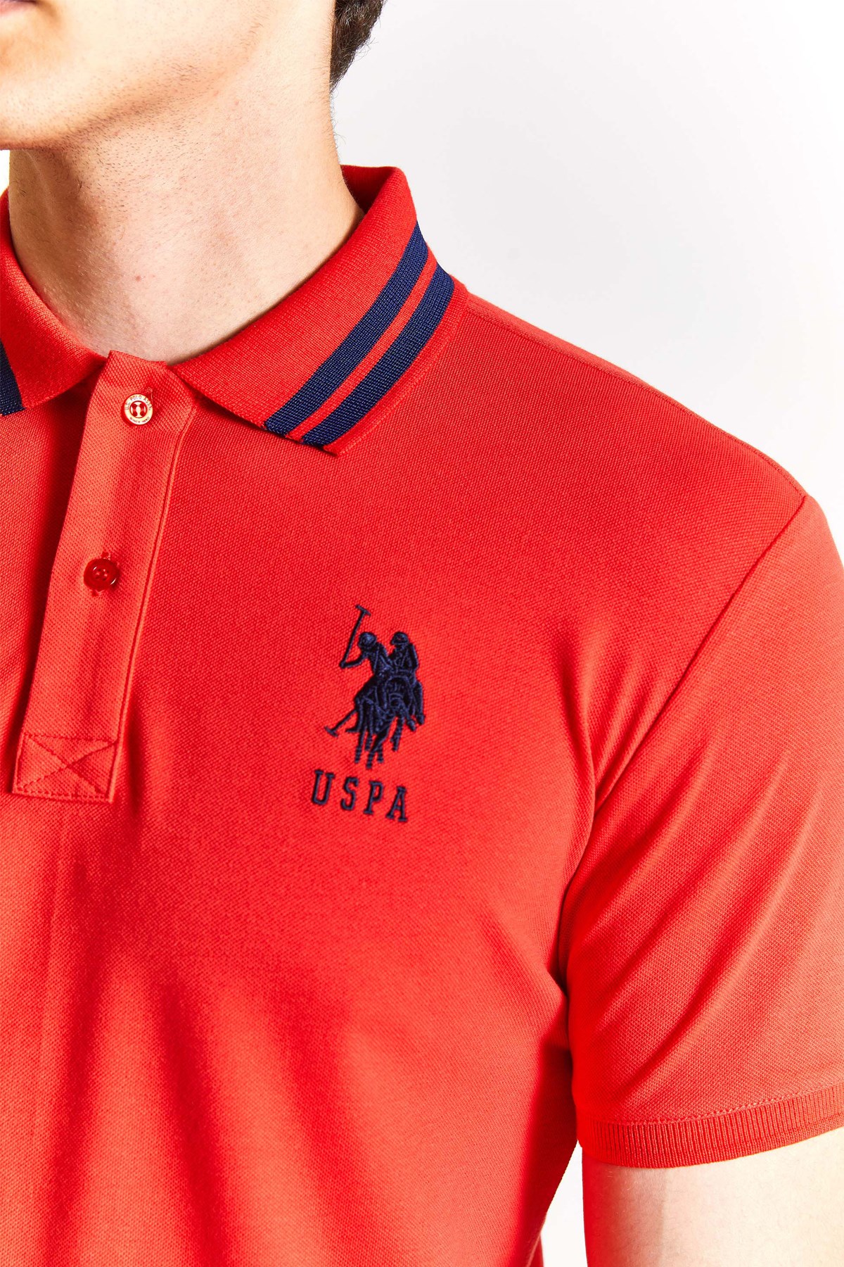 U.S. Polo Assn. Erkek Tişört  50279569-VR030 Kırmızı