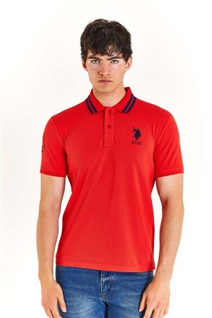 U.S. Polo Assn. Erkek Tişört  50279569-VR030 Kırmızı