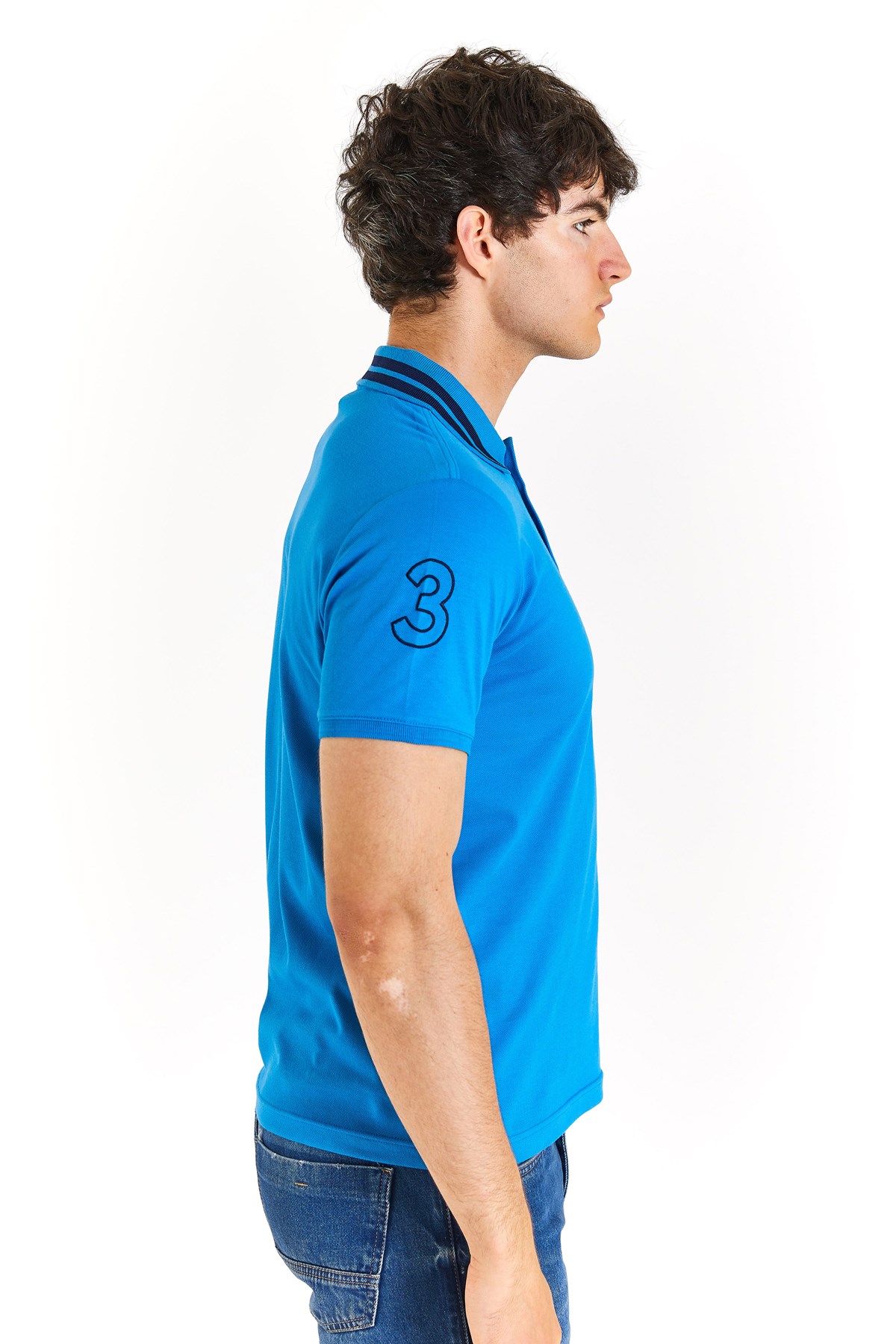 U.S. Polo Assn. Erkek Tişört  50279569-VR045 Mavi