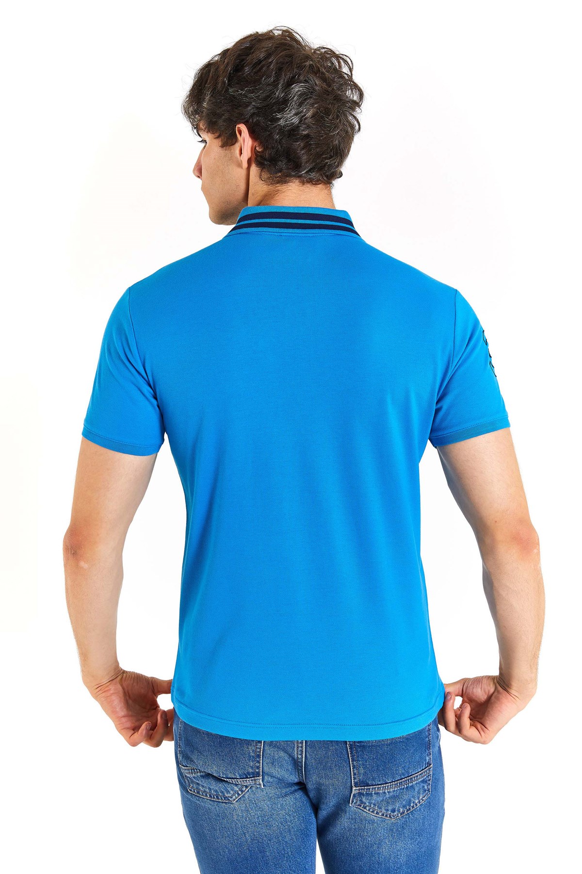 U.S. Polo Assn. Erkek Tişört  50279569-VR045 Mavi