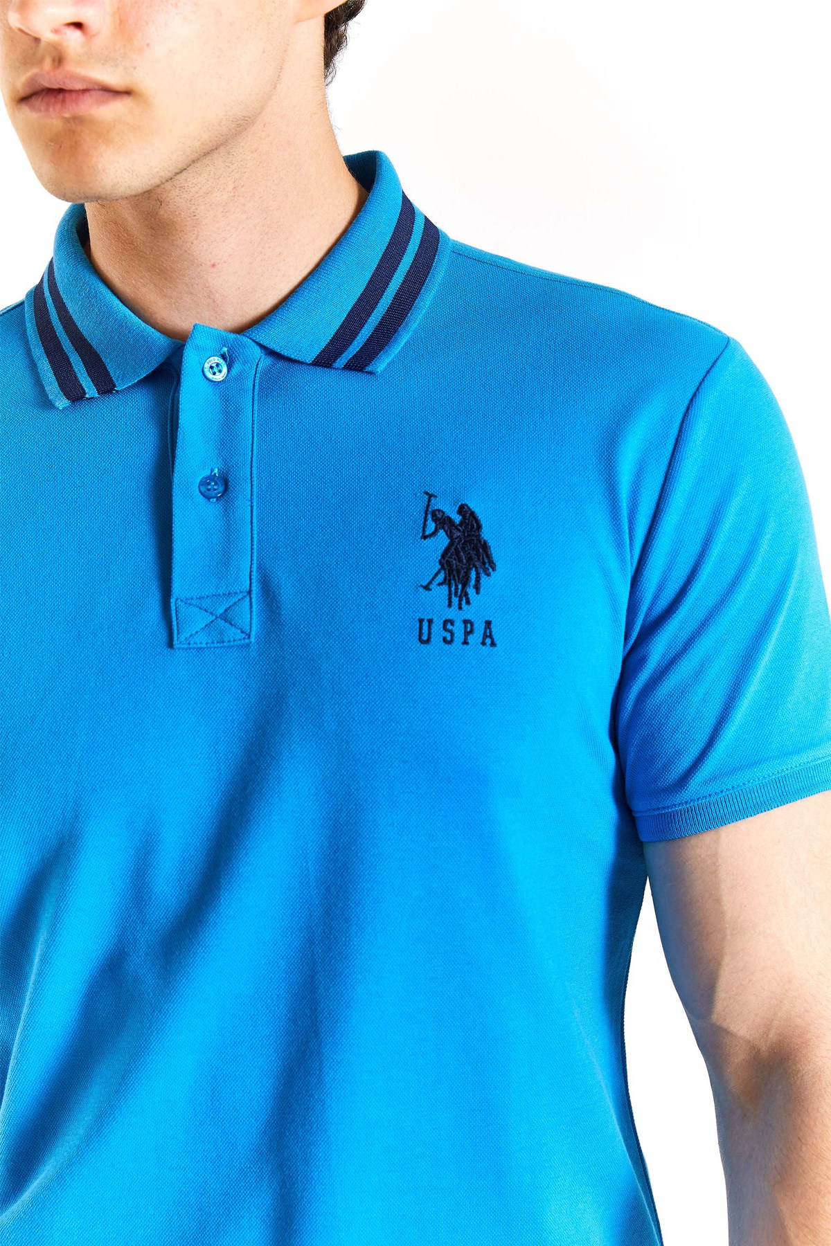 U.S. Polo Assn. Erkek Tişört  50279569-VR045 Mavi