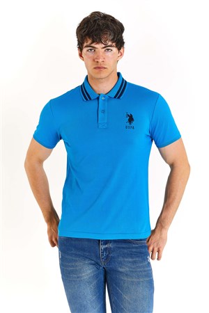 U.S. Polo Assn. Erkek Tişört  50279569-VR045 Mavi
