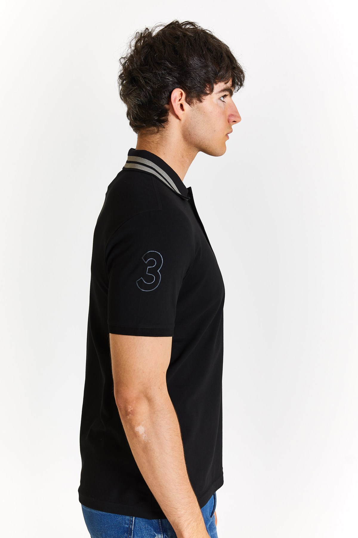 U.S. Polo Assn. Slim Erkek Tişört 50279569-VR046 Siyah