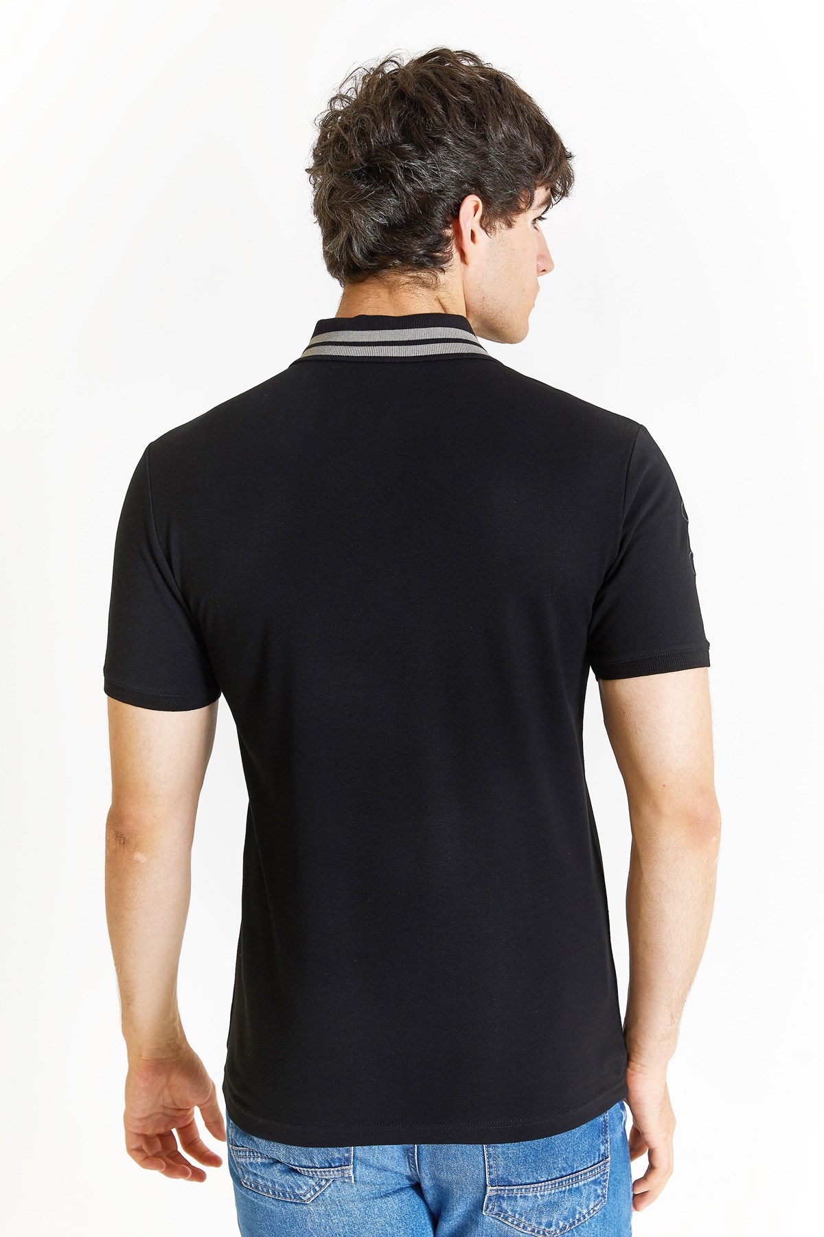 U.S. Polo Assn. Slim Erkek Tişört 50279569-VR046 Siyah