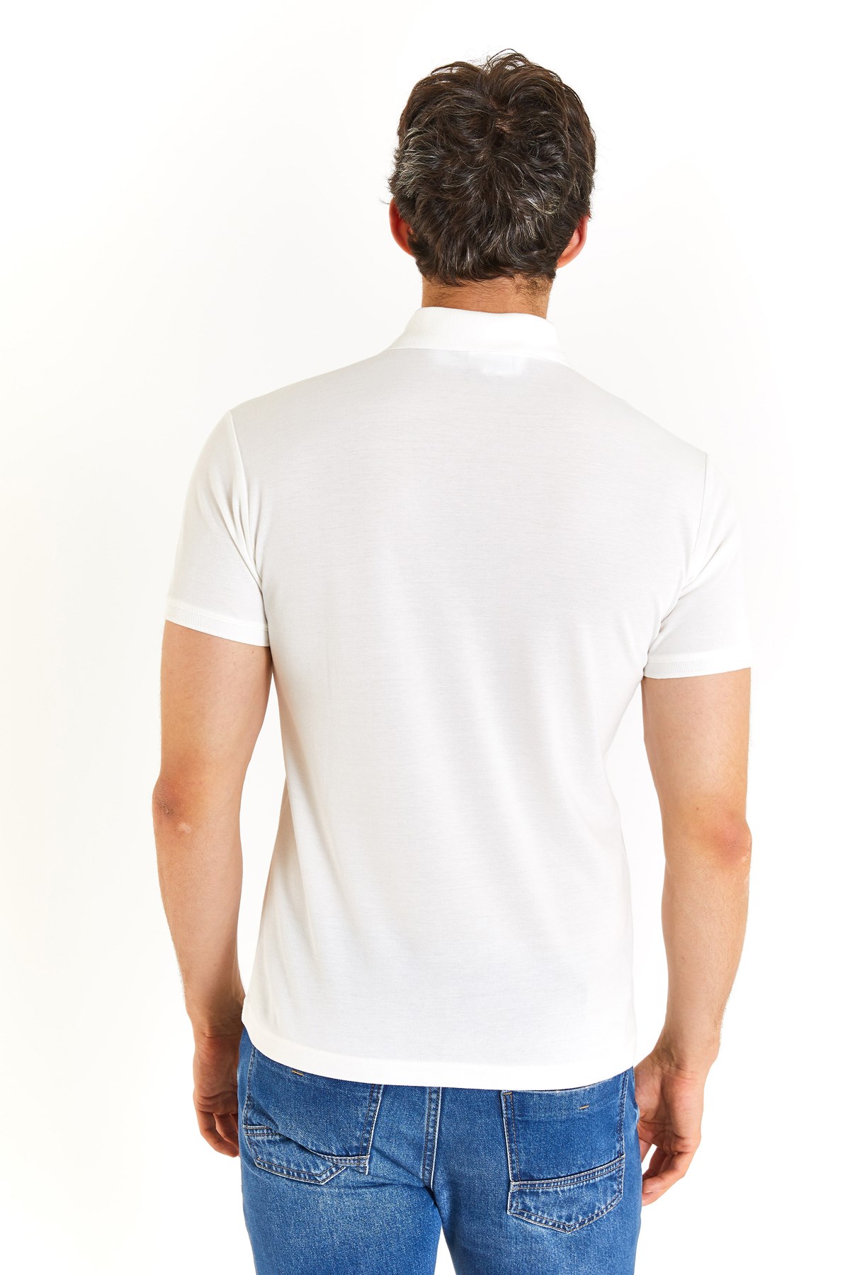 U.S. Polo Assn. Erkek Tişört 50279573-VR019 Ekru