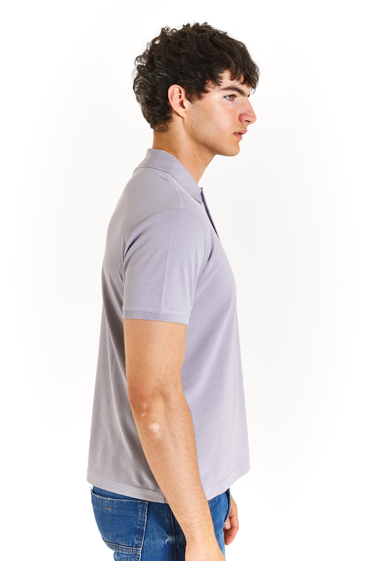 U.S. Polo Assn. Erkek Slim Tişört 50279573-VR024 Gri