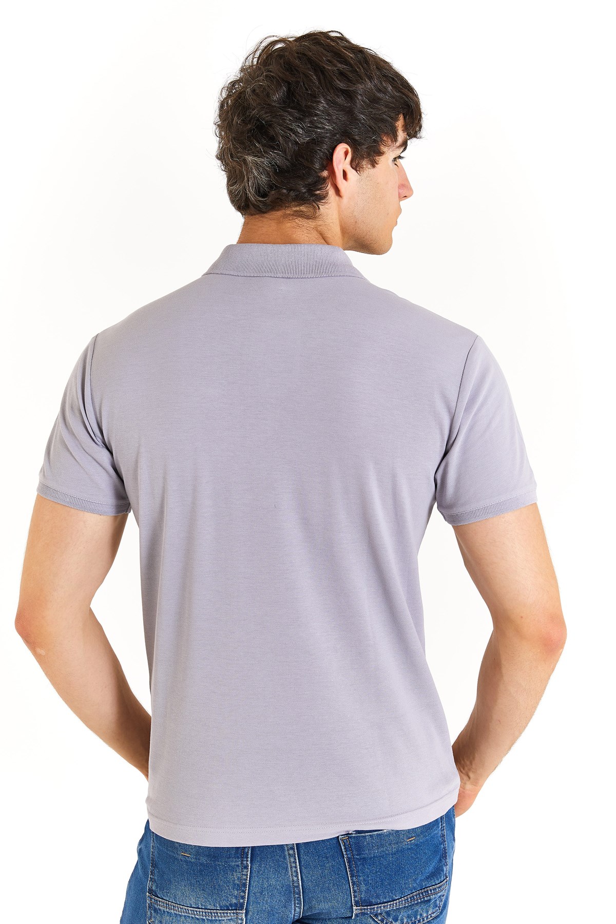 U.S. Polo Assn. Erkek Slim Tişört 50279573-VR024 Gri